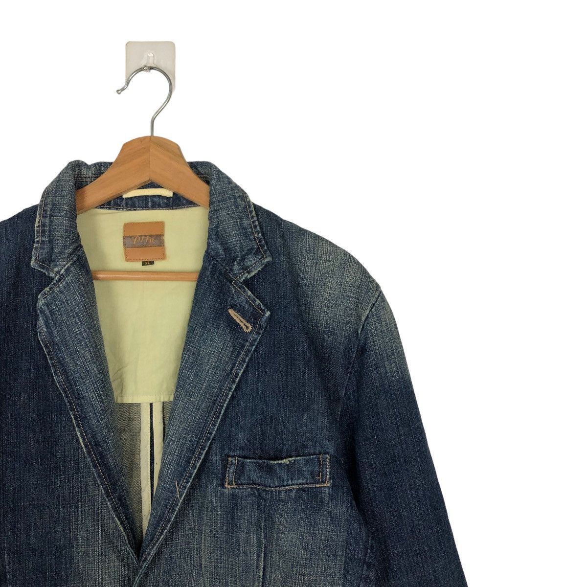 Issey Miyake 🔥90’s VINTAGE HIKORY CHORE DENIM JACKET PTPL JAPAN Size XL / US 12-14 / IT 48-50 - 5 Thumbnail