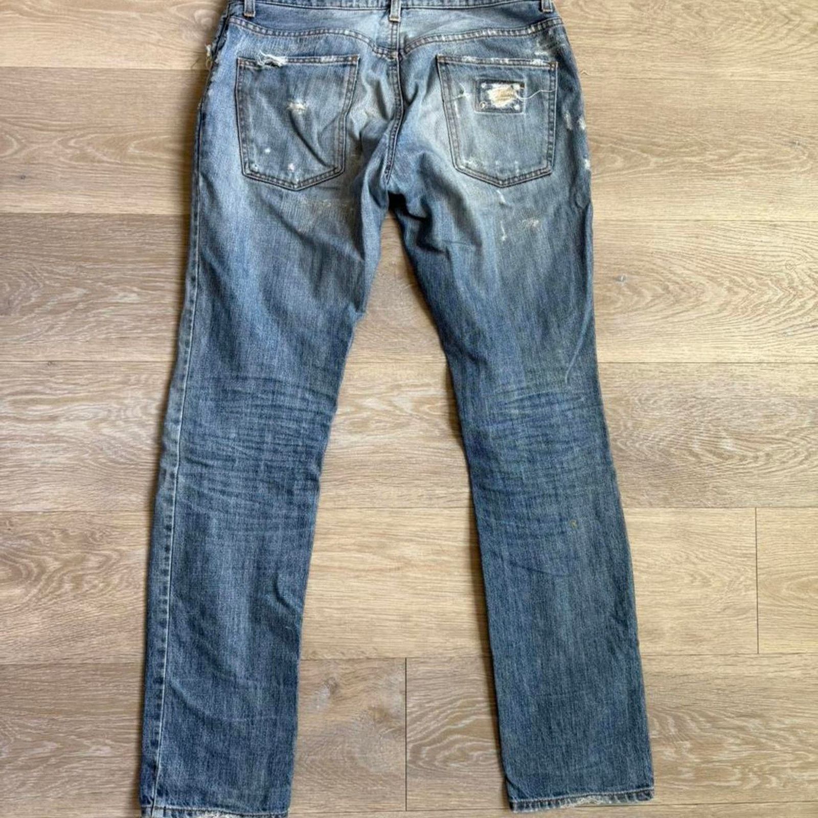 Dolce & Gabbana Dolce & Gabbana Distressed Denim Jeans Light Blue Y2K Size US 32 / EU 48 - 7 Thumbnail