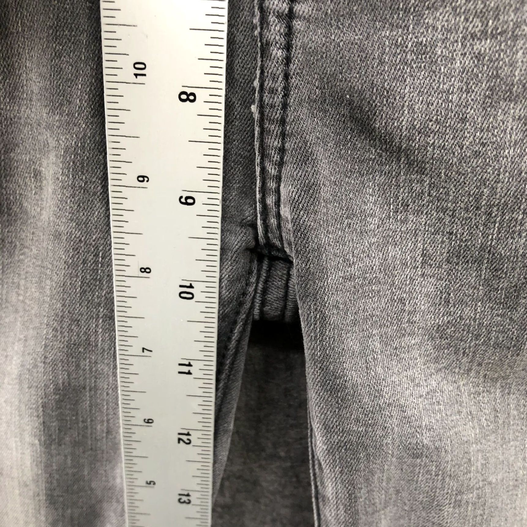 American Eagle Outfitters American Ealge Hi-Rise Jegging Womens Size 0 Ripped Knee Super Stretch Gray Jeans Size 25" / US 0 / IT 36 - 7 Thumbnail