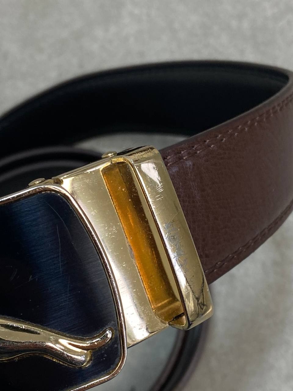 Other Vintage Jaguar Logo Leather Belt Size ONE SIZE - 8 Thumbnail