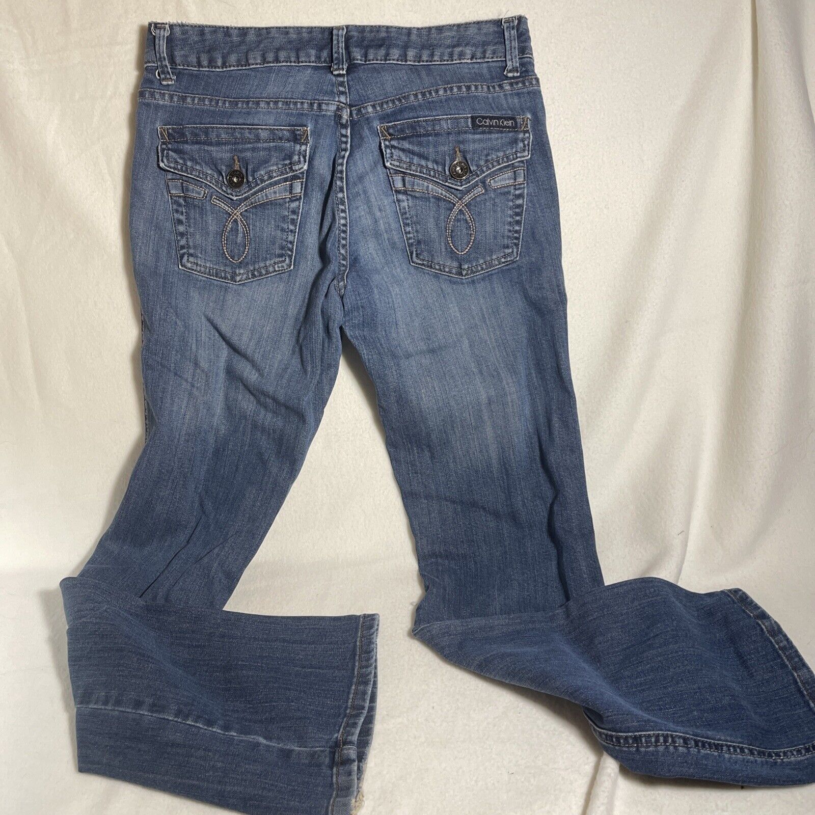 Calvin Klein Calvin Klein Jeans Women's 6 Blue Modern Boot Mid Rise Size 28" / US 6 / IT 42 - 3 Thumbnail