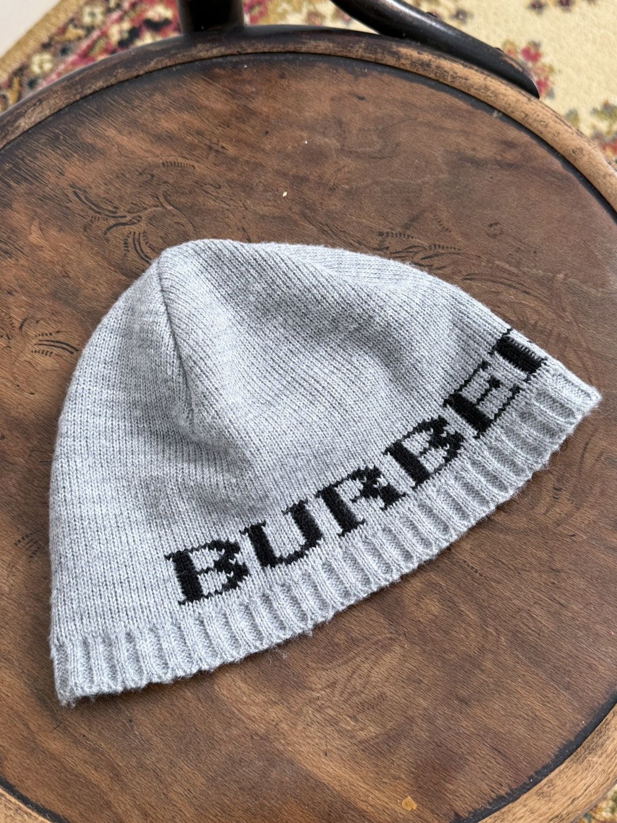 Burberry Burberry Big Logo Beanie Hat Size ONE SIZE - 1 Thumbnail