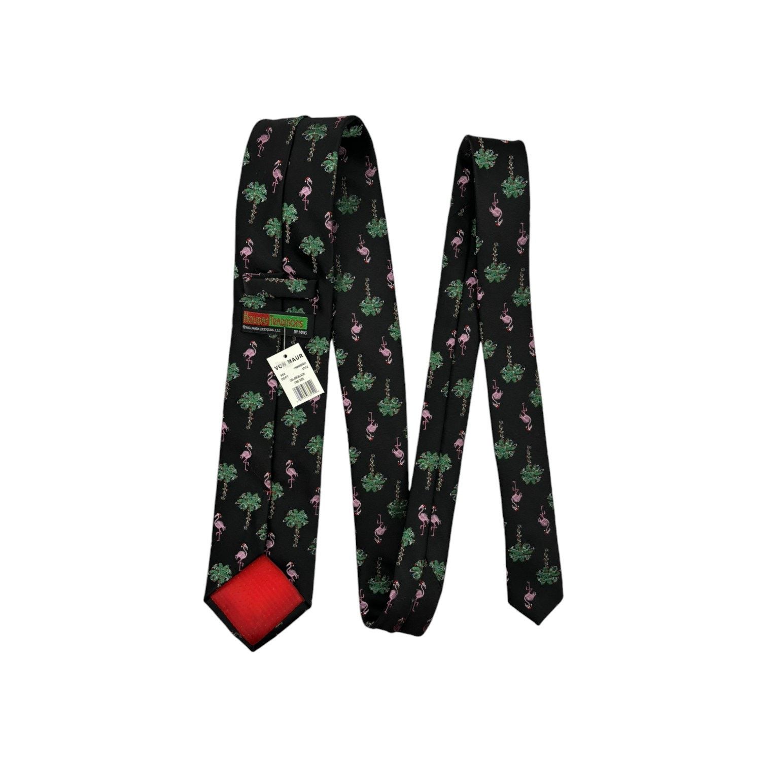 Other NWT Hallmark Holiday Tie Flamingos Palm Trees Christmas Mens Size ONE SIZE - 7 Thumbnail