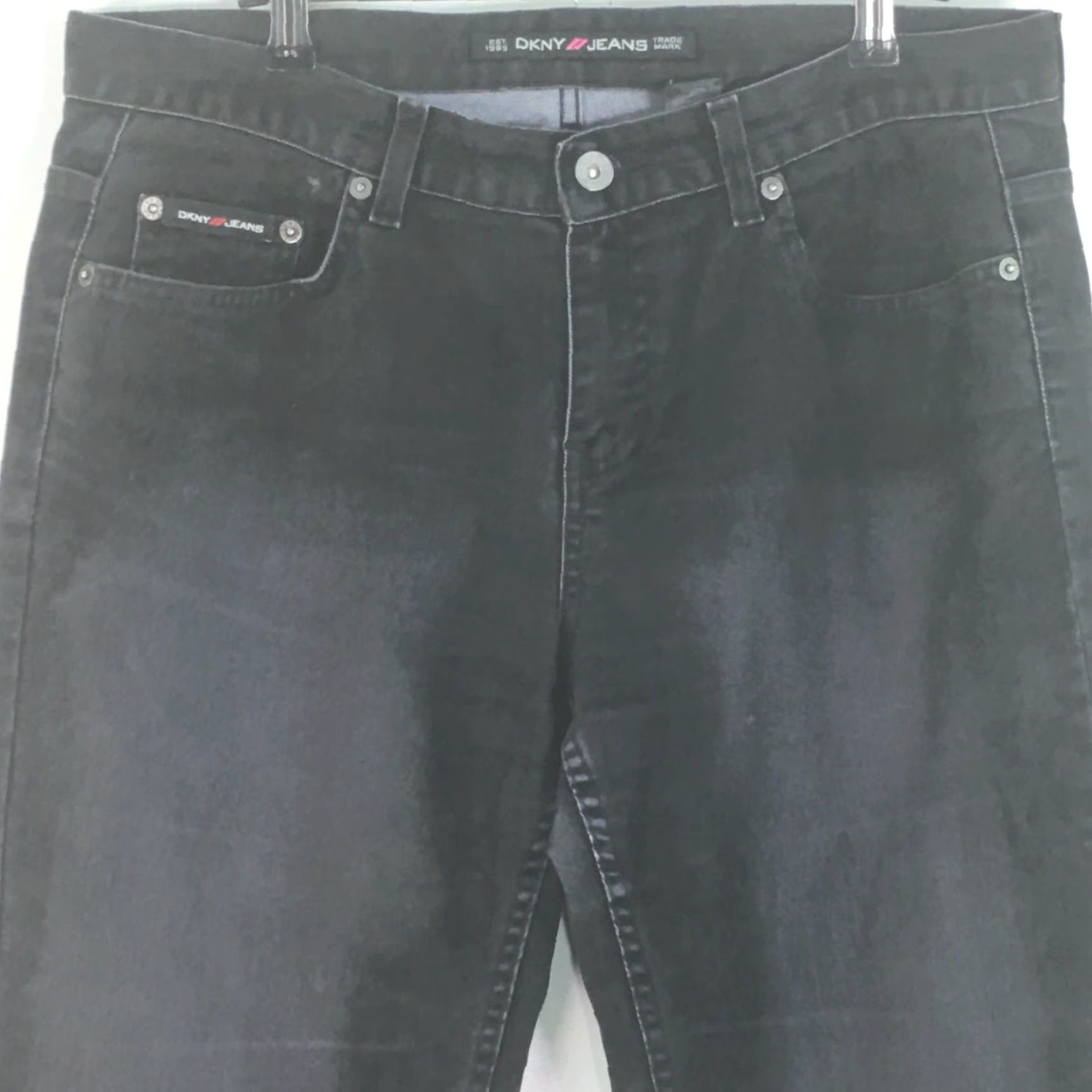 DKNY VINTAGE? DKNY Jeans EST 1989 Trade Mark Womens Casual Denim Black Jeans Size 11 Size 32" / US 10 / IT 46 - 3 Thumbnail