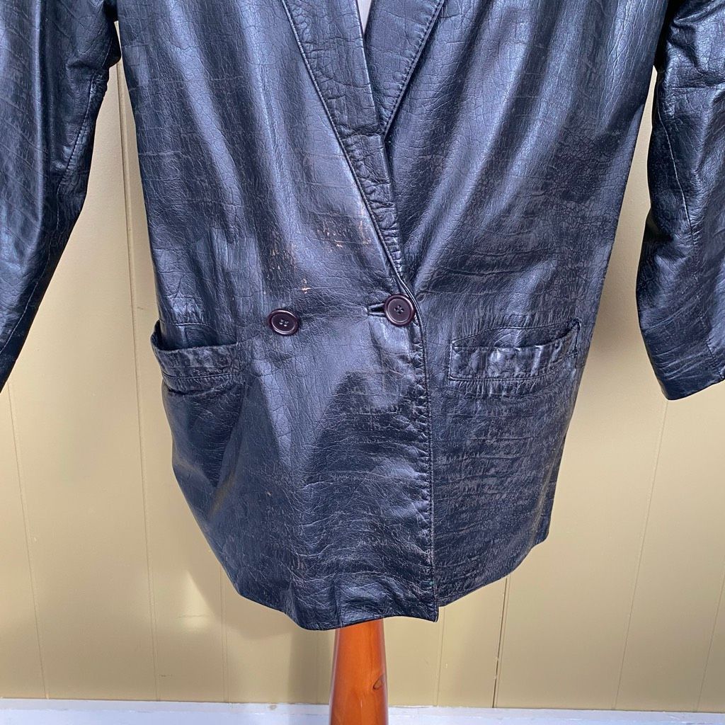 Fidelity Fidelity Leather men 40 distressed vintage 1 button leather Size US M / EU 48-50 / 2 - 2 Thumbnail