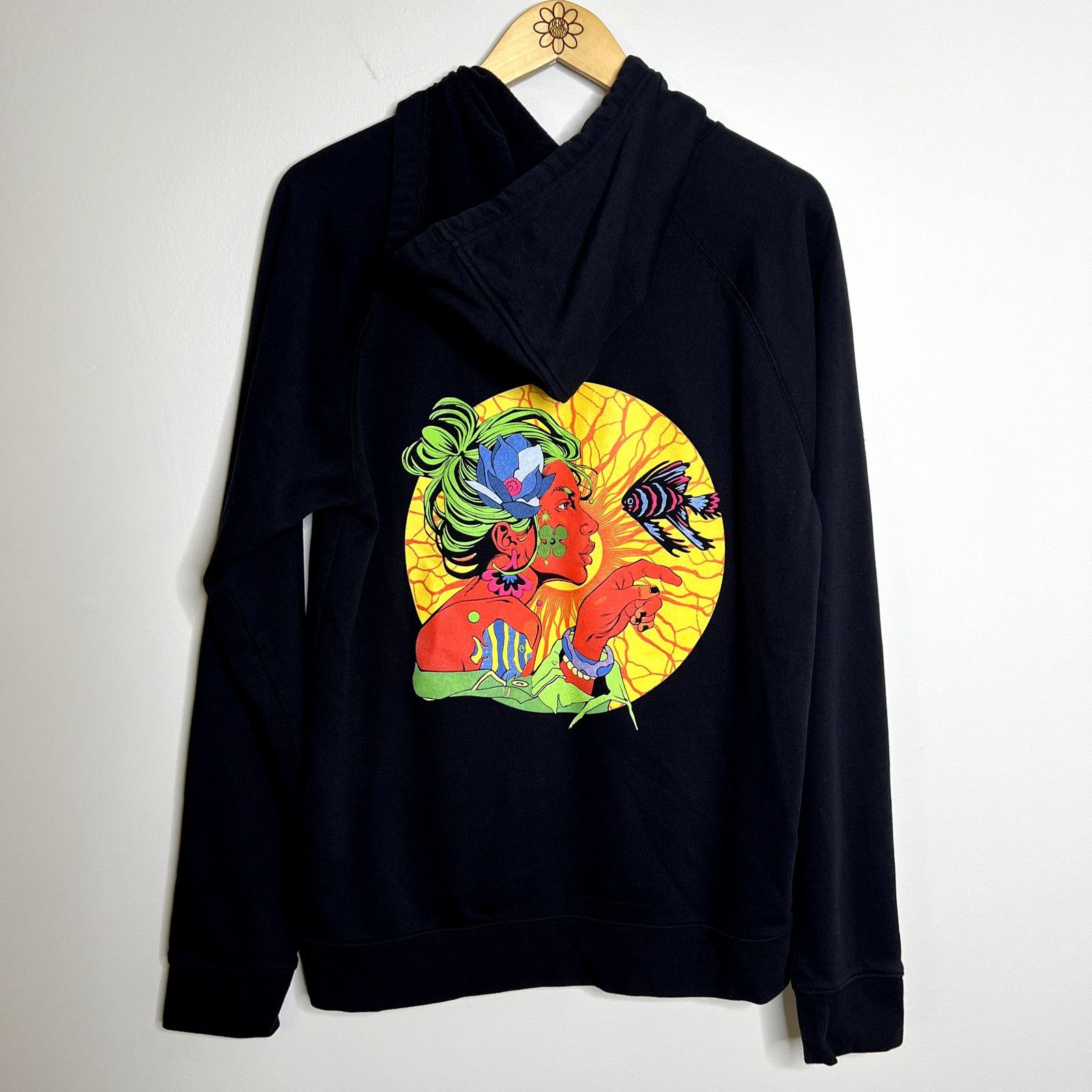 Other Sapura Black Graphic Long Sleeve Hoodie Sweatshirt Size US M / EU 48-50 / 2 - 6 Thumbnail