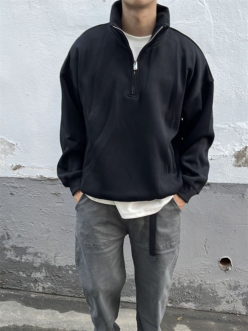 Japanese Brand × Vintage Half Zipper Sweatshirt High Collar Y2K Vibe Size US S / EU 44-46 / 1 - 1 Thumbnail
