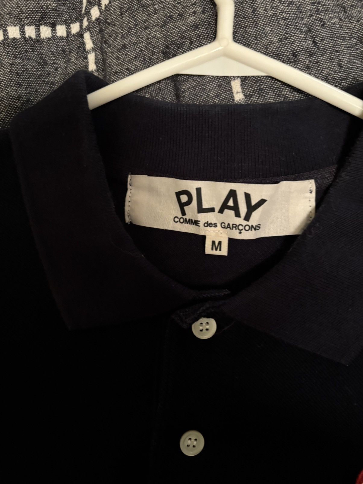 Comme des Garcons PLAY Comme des Garçons Navy Polo Size US XS / EU 42 / 0 - 4 Thumbnail