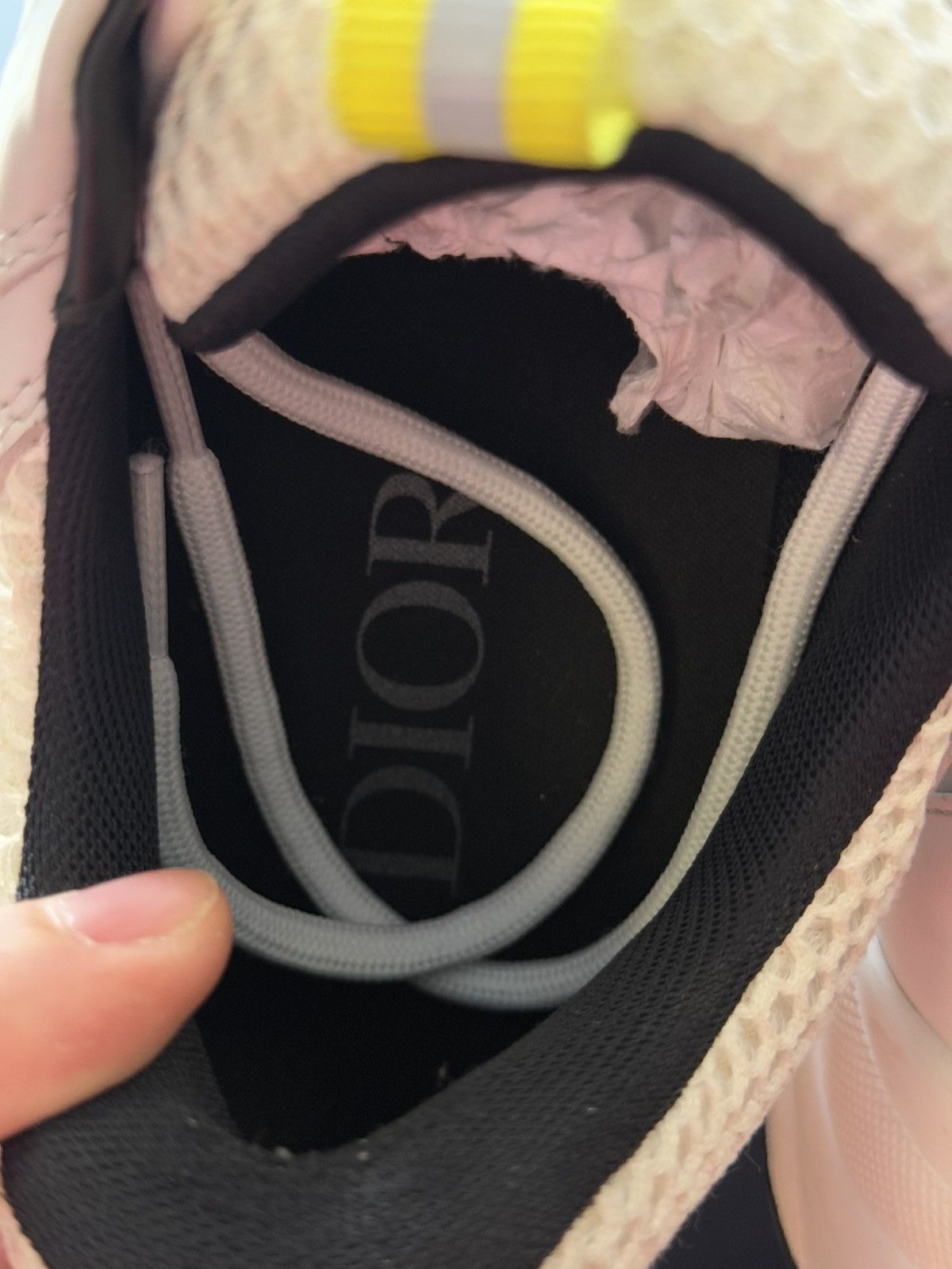 Dior Dior B22 Yellow White Sneakers Size 43EU/10US Size US 10 / EU 43 - 16 Thumbnail