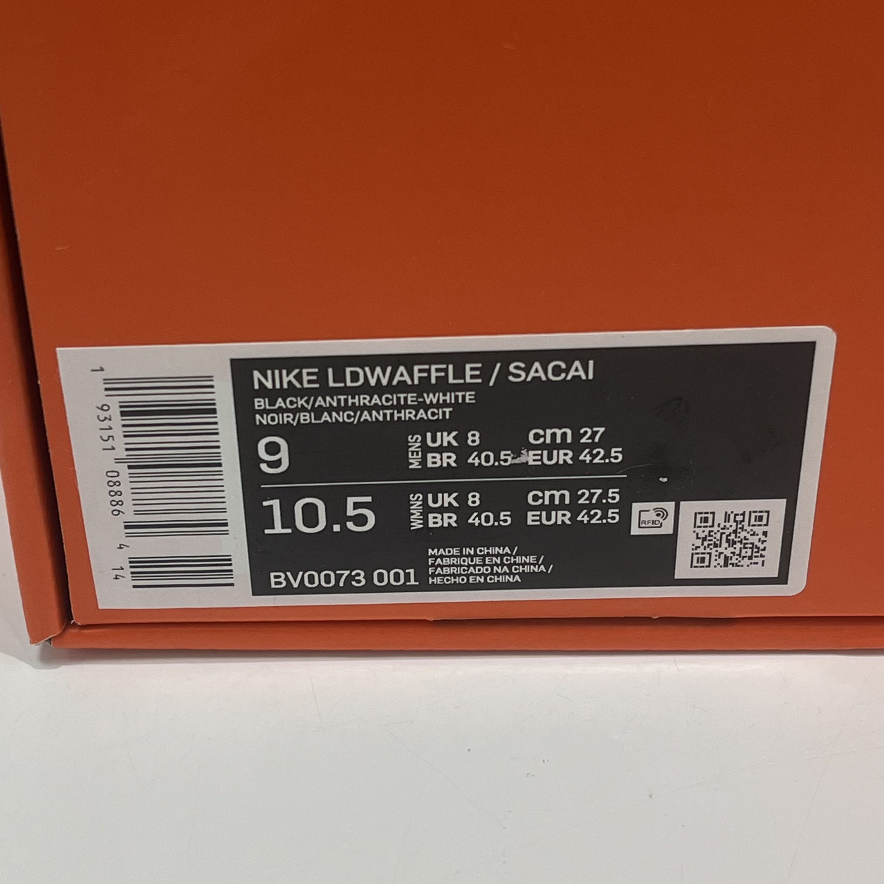 Nike Nike LD Waffle Sacai Black Size US 9 / EU 42 - 7 Thumbnail