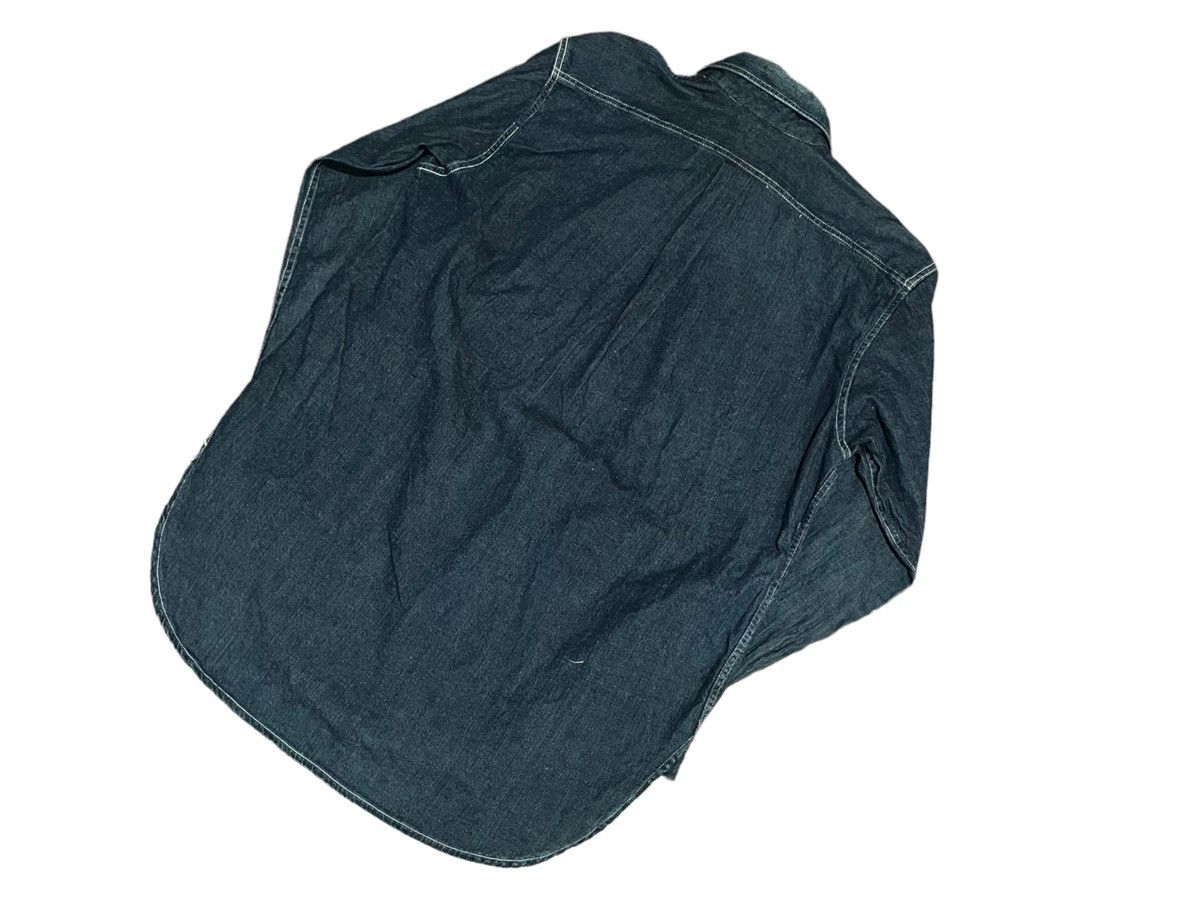 Japanese Brand Sugarcane Denim Shirt Military Army Style Japon Fabrique Size US L / EU 52-54 / 3 - 13 Thumbnail
