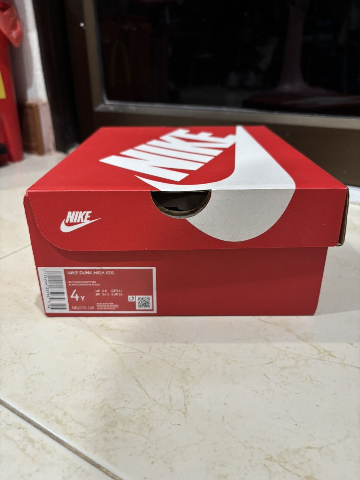 Nike × Other Nike Dunk High University Red Size US 4.5 / IT 34.5 - 4 Thumbnail