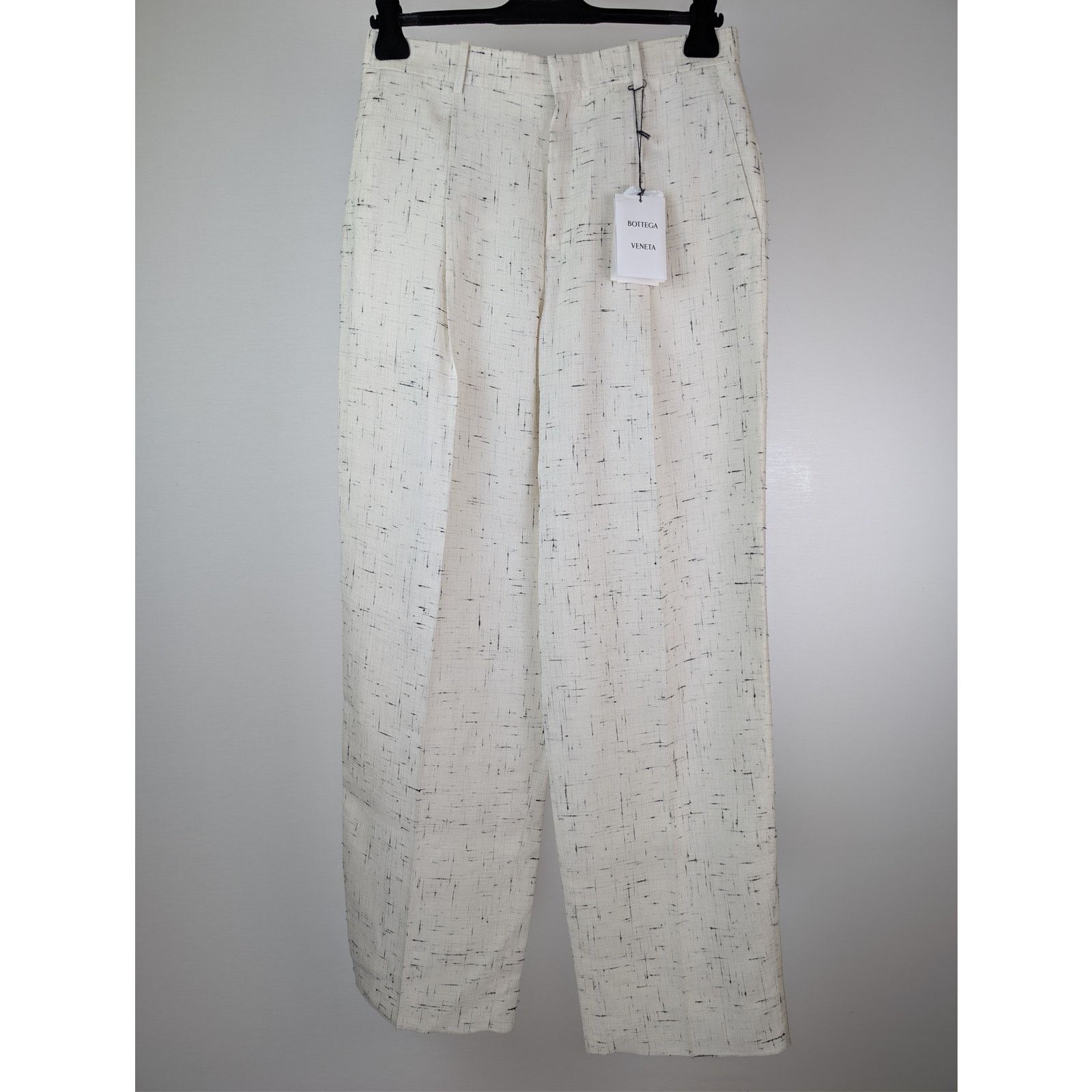 Bottega Veneta o1rshd1 Light Criss Cross Viscose Silk Trousers Pants Dove Size US 32 / EU 48 - 10 Thumbnail