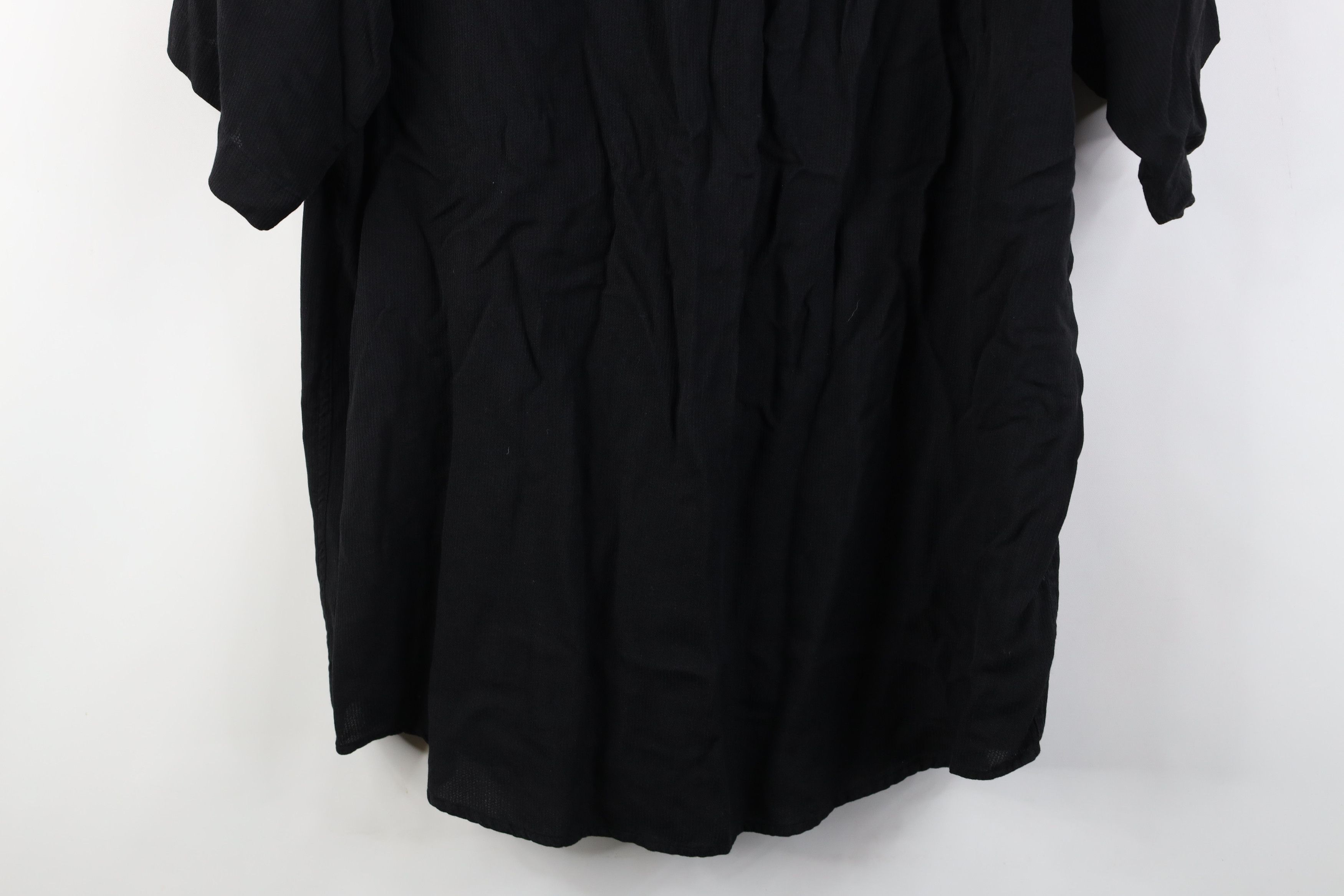 Vintage Vintage 90s Streetwear Knit Baggy Collared Button Shirt Size US XL / EU 56 / 4 - 12 Thumbnail