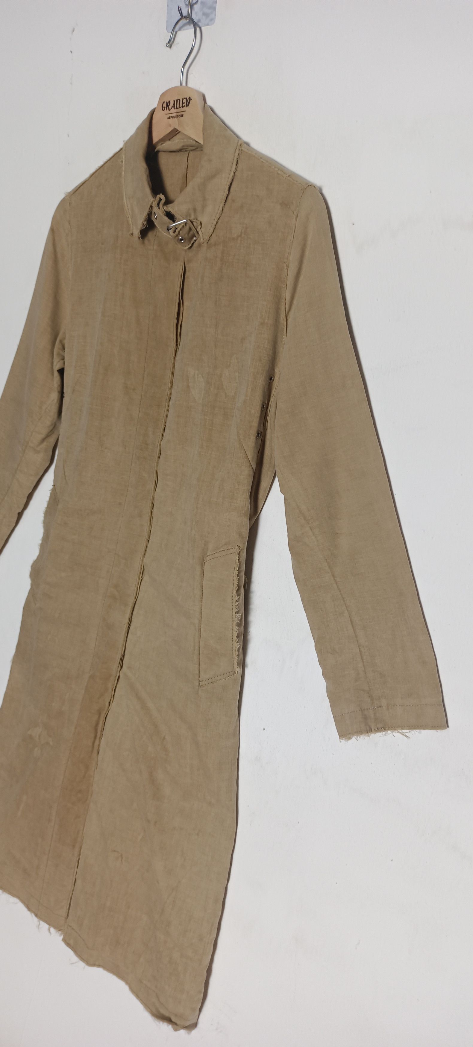 Burberry Design Rare 🔥Burberry Trench Coat design hairy thread Size US XS / EU 42 / 0 - 7 Thumbnail