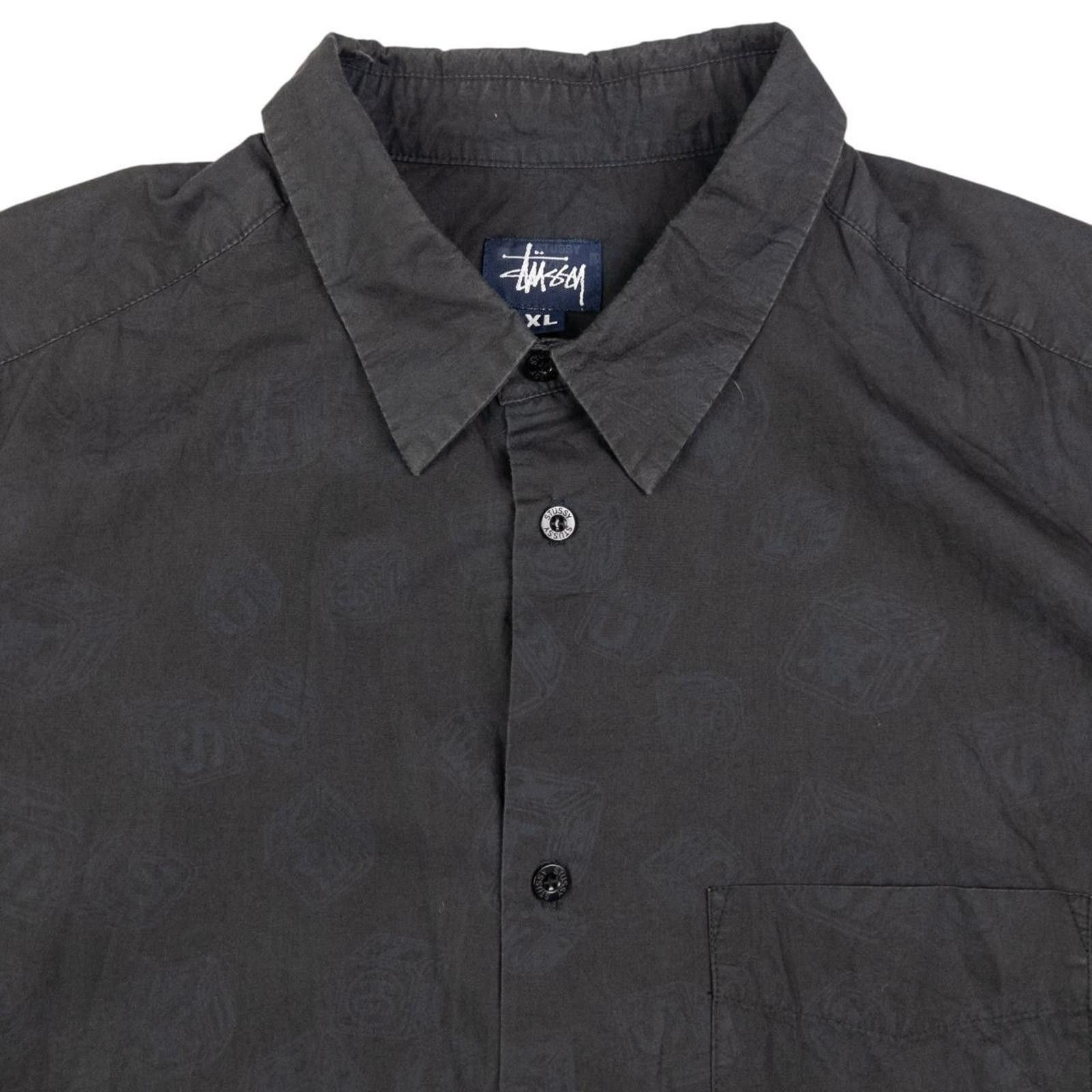 Stussy Vintage Stussy Dice Print Short Sleeve Button Shirt Size XL Size US XL / EU 56 / 4 - 3 Thumbnail