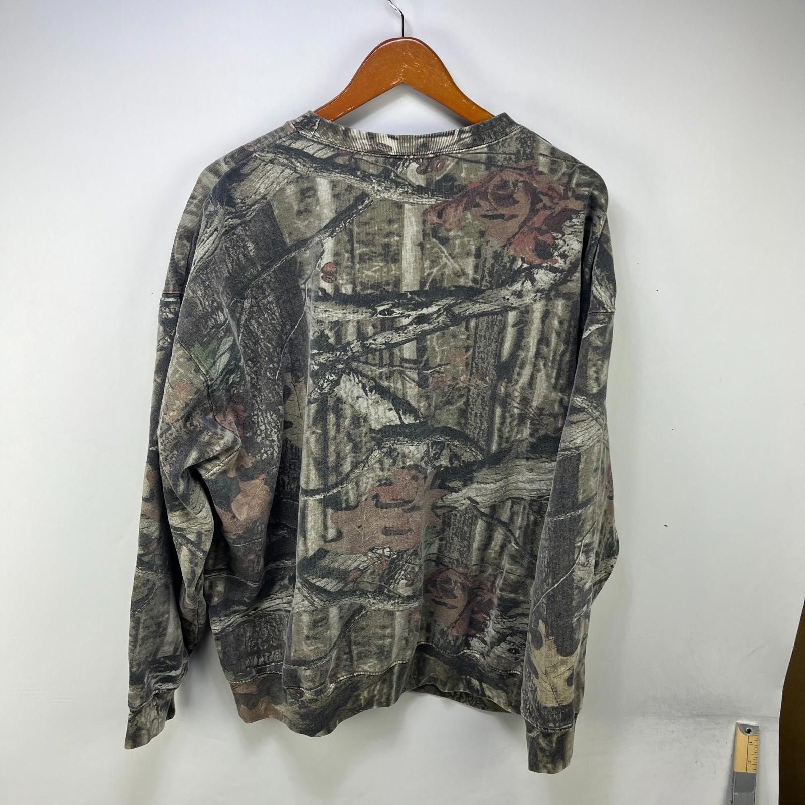 Jerzees Vintage Real Tree Camo Sweatshirt 2XL Size US XXL / EU 58 / 5 - 9 Thumbnail