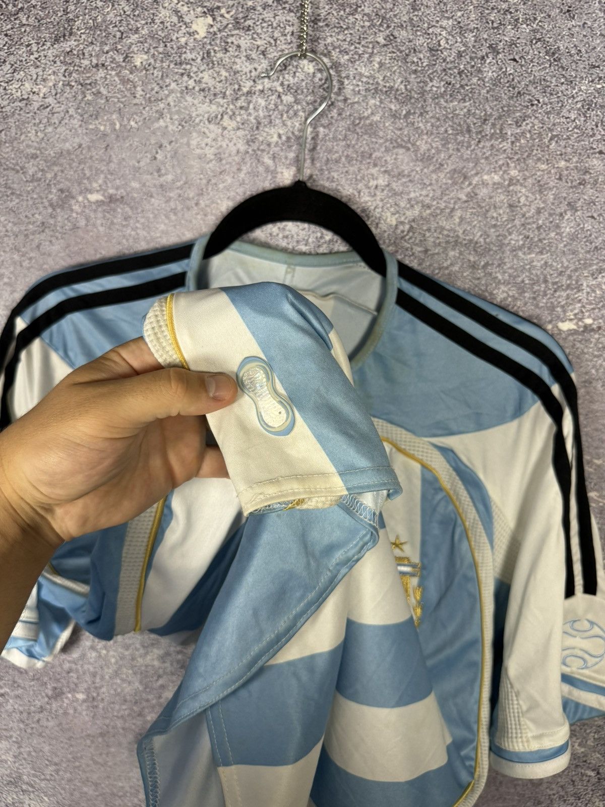 Adidas TEVEZ Argentina National Team 2006 Adidas Soccer Jersey Size US XL / EU 56 / 4 - 10 Thumbnail
