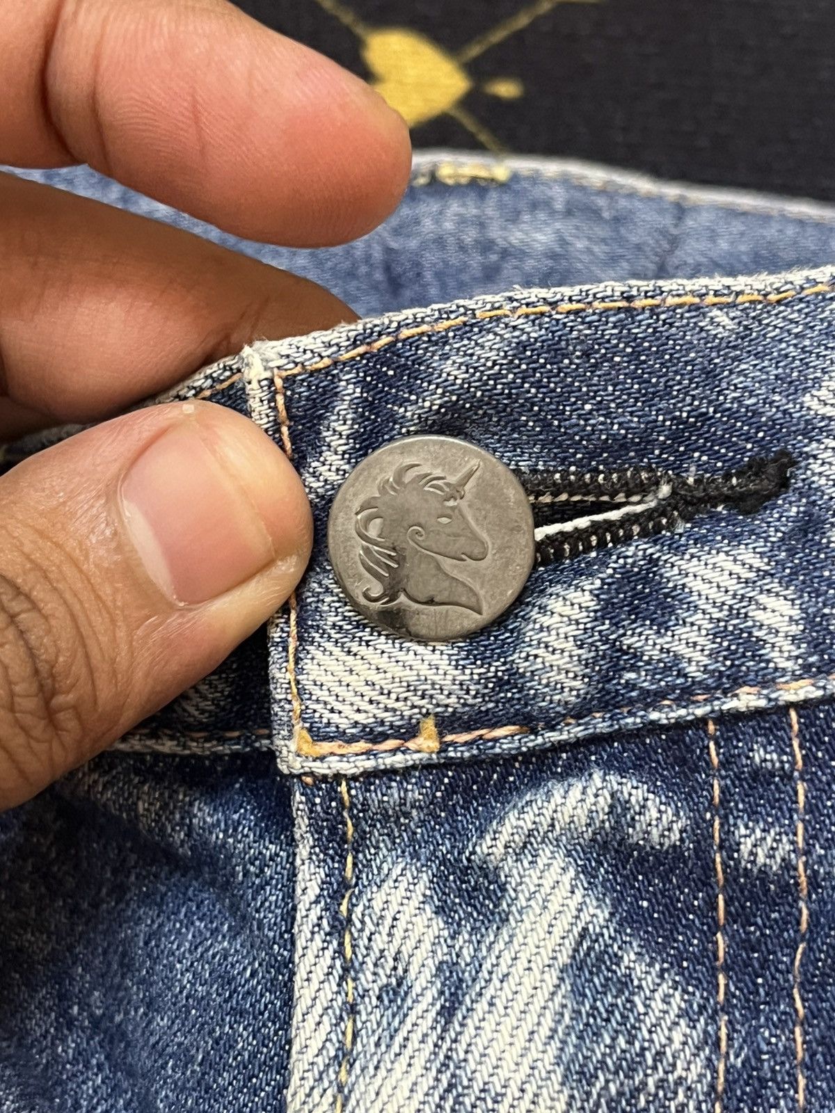 Japanese Brand × Le Grande Bleu (L.G.B.) Vintage RNA Ripped Grunge Distressed Denim Size US 30 / EU 46 - 8 Thumbnail