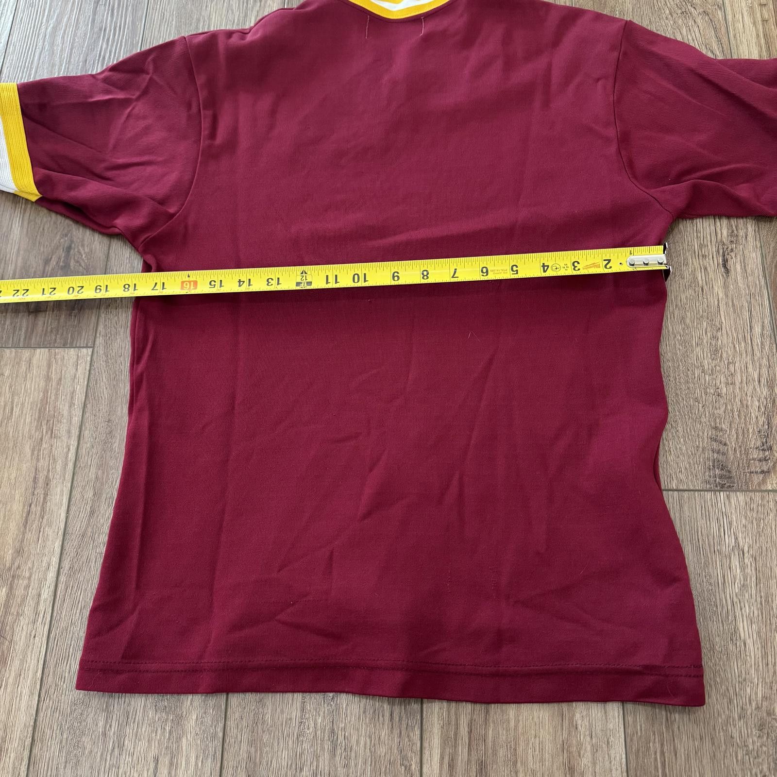 Other Vintage 70s 80s Spanjian Blank V Neck Maroon Shirt Size US M / EU 48-50 / 2 - 7 Thumbnail