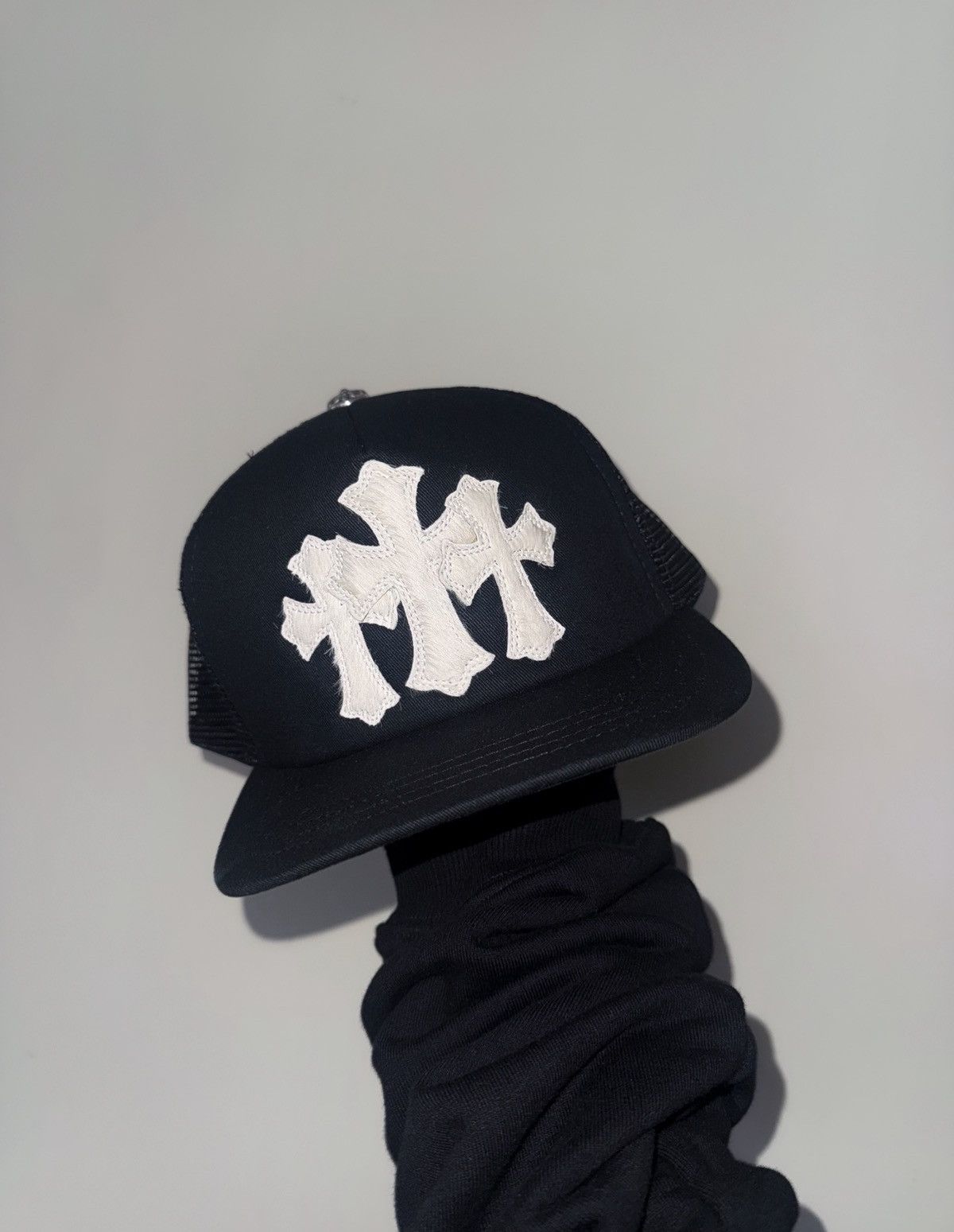 Chrome Hearts Mohair triple cross hat Size ONE SIZE - 1 Thumbnail