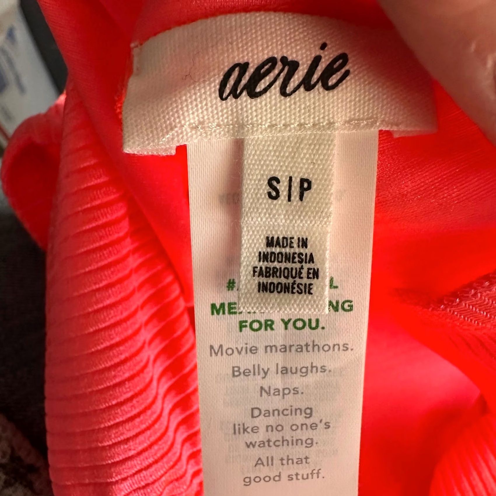 Vintage Aerie Mini Skirt NS Ribbed Neon Pink NWT Small Ruched Back Pull On Short Womens Summer Spring Knit Solid Logo Pattern Size 28" / US 6 / IT 42 - 5 Thumbnail
