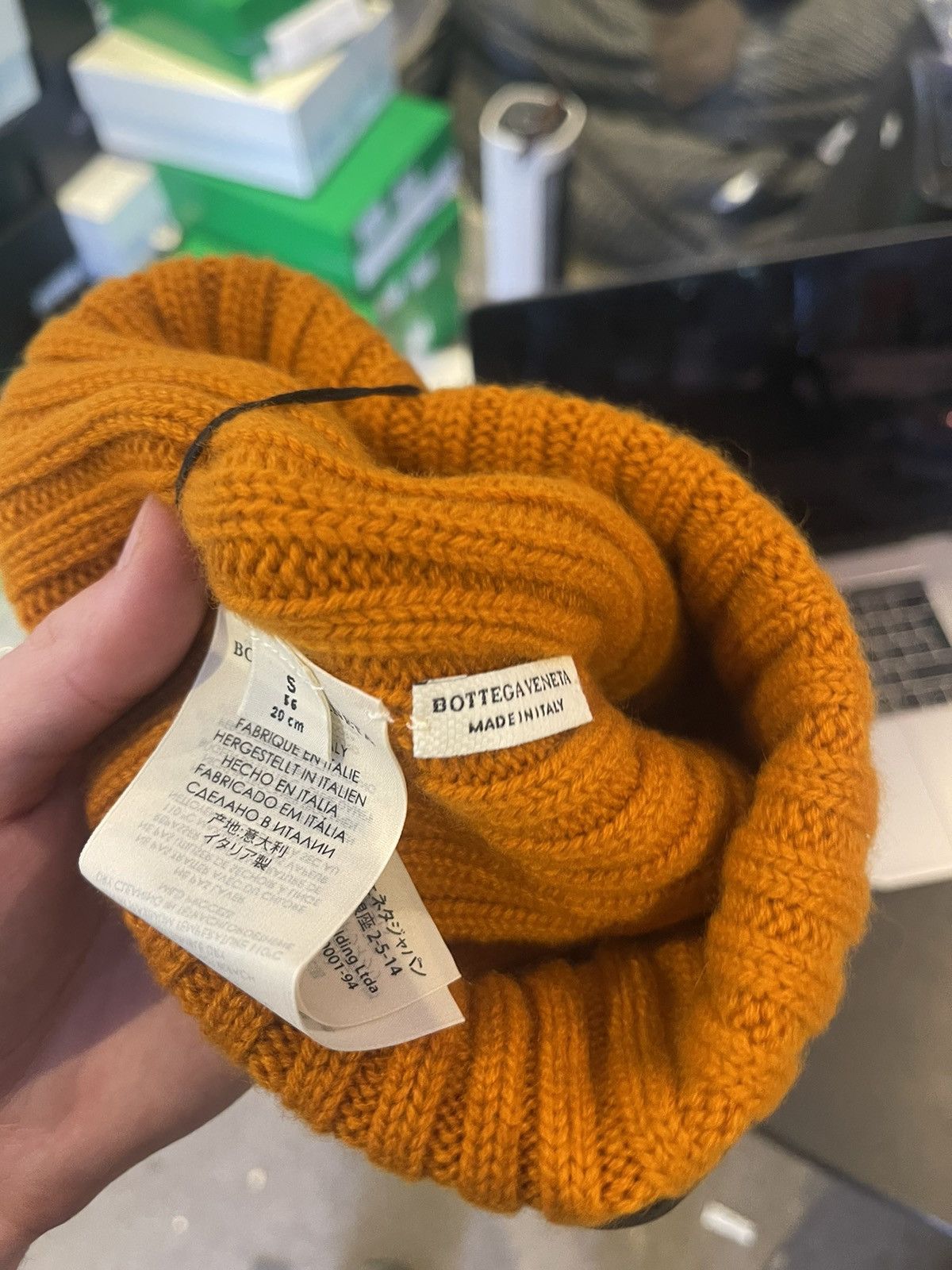 Bottega Veneta Bottega Veneta Orange Hat Size S RRP $300 Size ONE SIZE - 3 Thumbnail