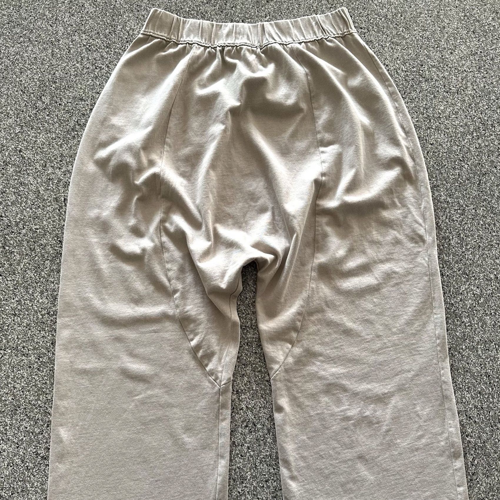 Zara Zara Pants Womens M Elastic Waist Pull On Flowy Wide-Leg Beige Size 29" - 5 Thumbnail