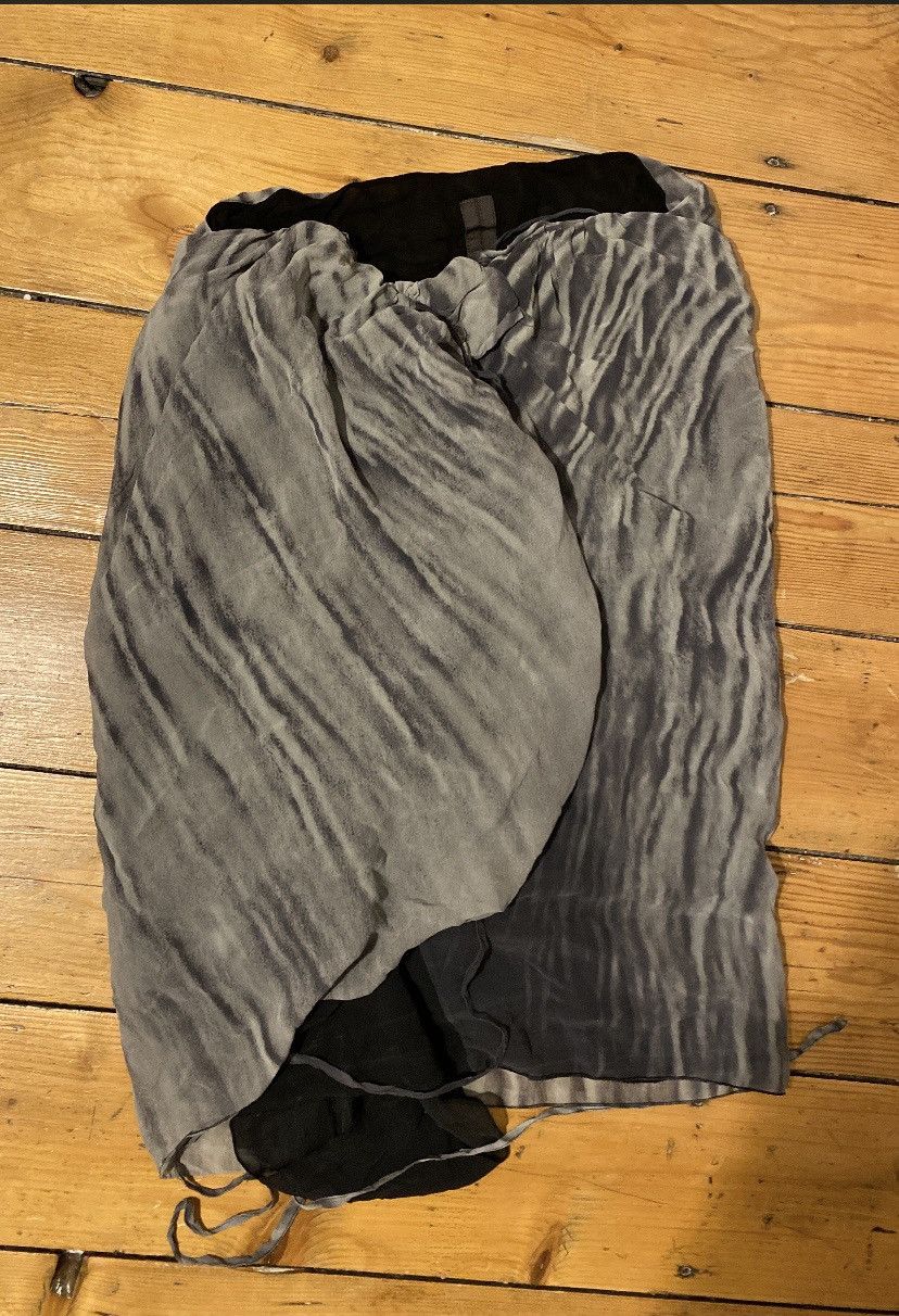 Rick Owens Rick Owens SS07 WISHBONE Archive Silk Layered Asym Skirt Size 27" / US 4 / IT 40 - 1 Thumbnail