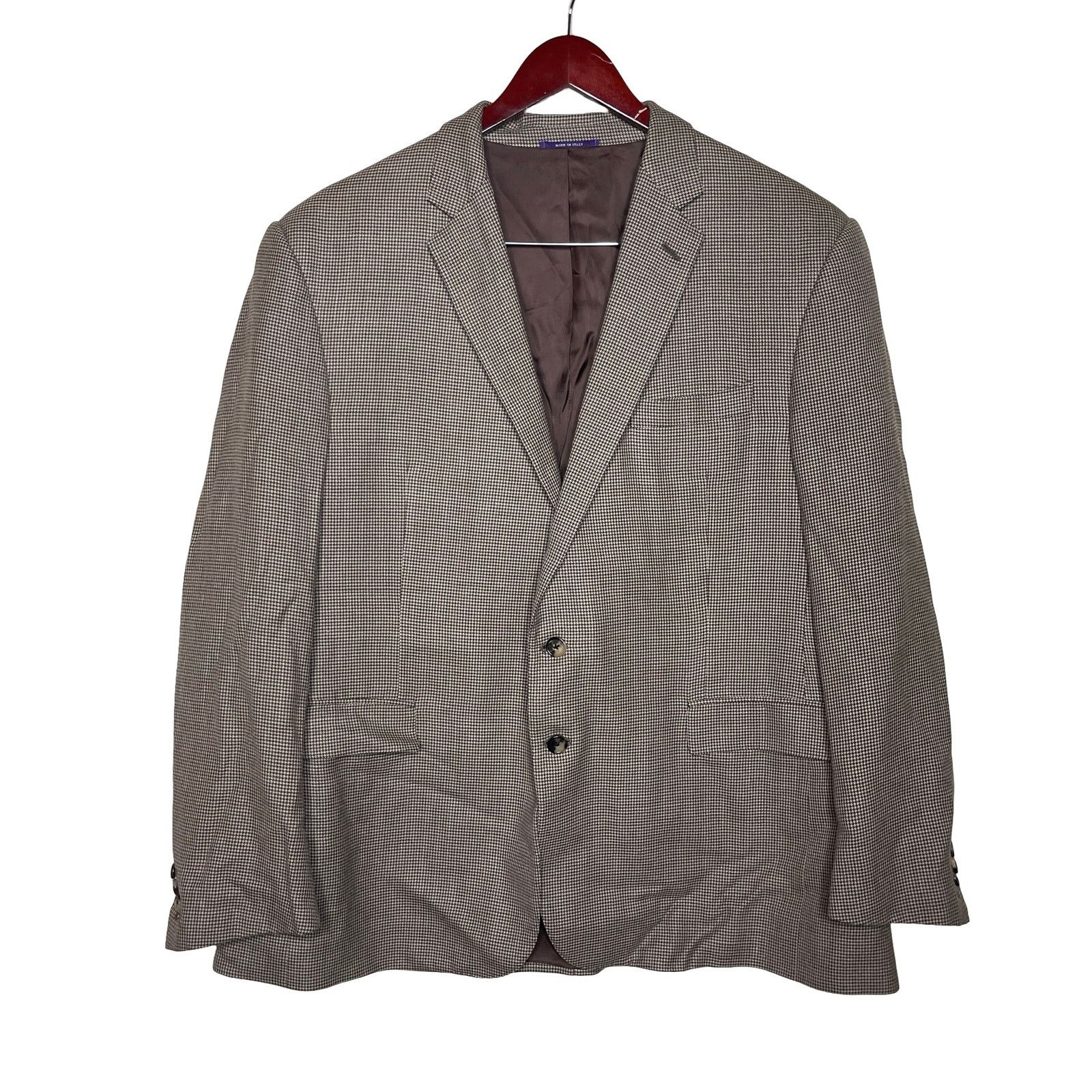 Ralph Lauren Purple Label Ralph Lauren Purple label Slim-Fit Blazer Brown Houdstooth Size 48R - 1 Thumbnail