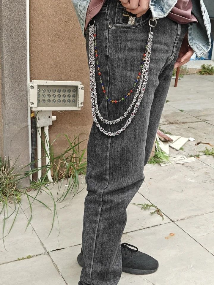 Japanese Brand × Vintage Flame Gemstone The Earth Bead Keel Paint Chain Size ONE SIZE - 2 Thumbnail