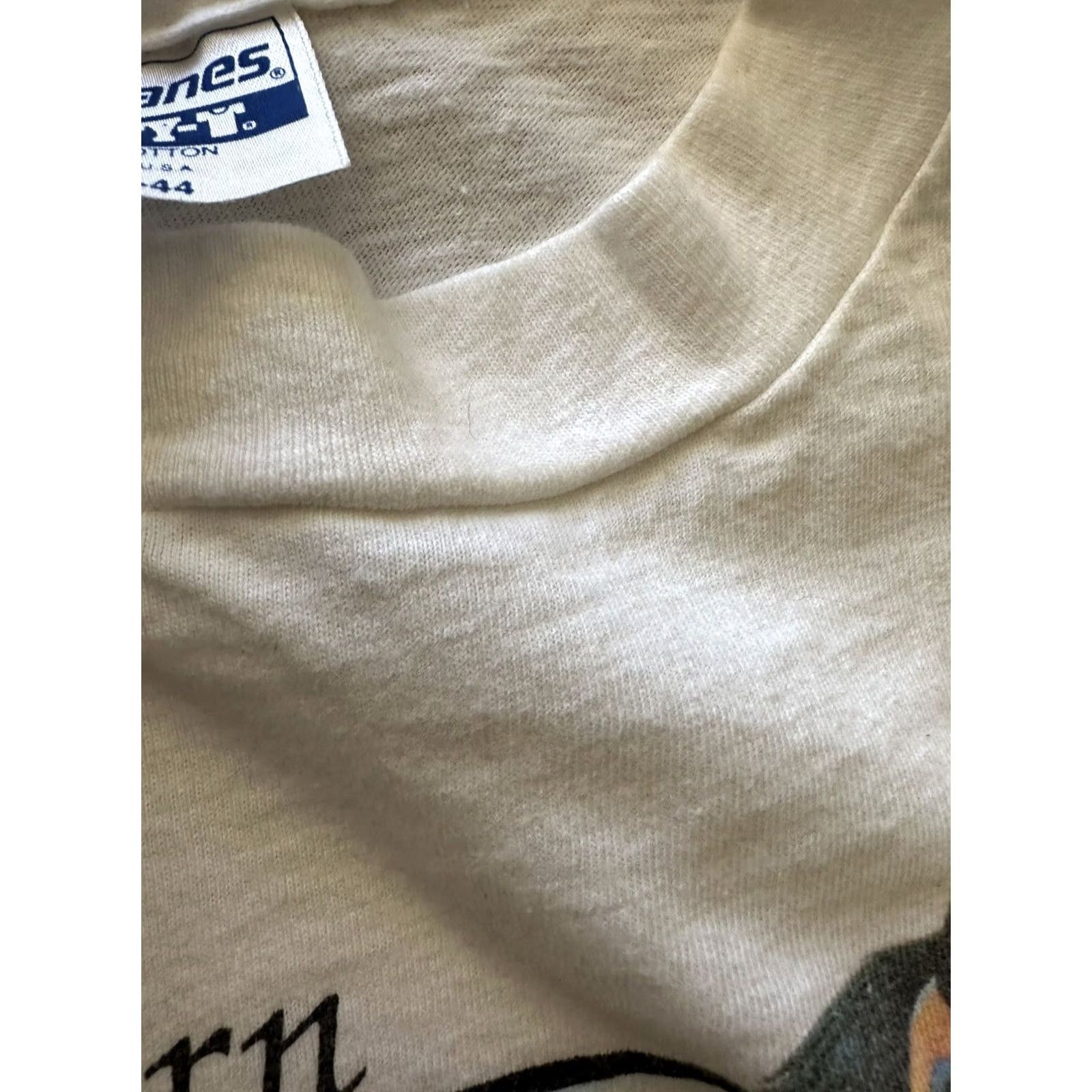 Hanes VINTAGE Hanes Eastern Airlines “Our Airline” Short Sleeve Cotton Graphic Tee L White Mens 1980s Size US L / EU 52-54 / 3 - 6 Thumbnail