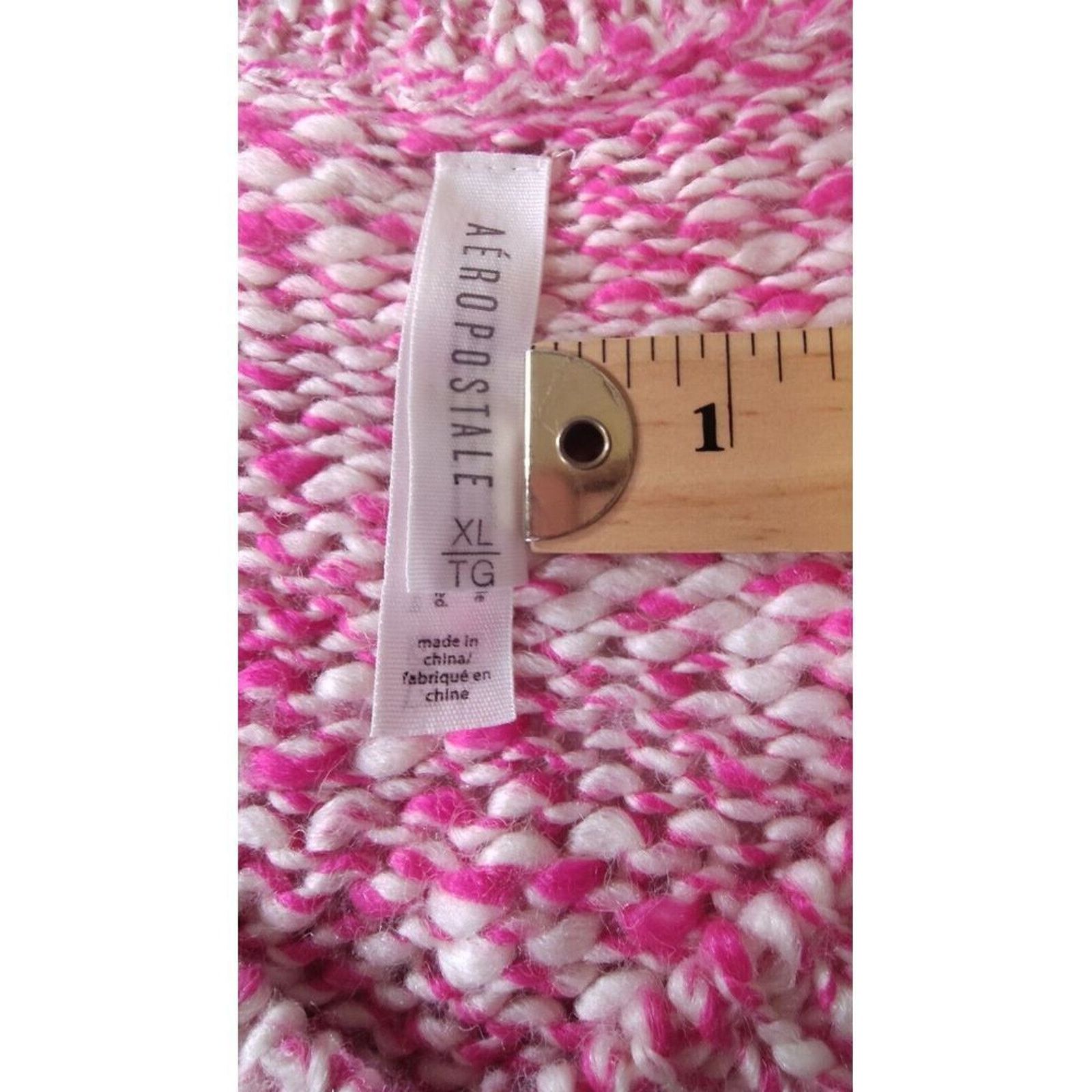 Aeropostale Aeropostale Wool Blend Crochet Sweater V Neck Women's XL Size XL / US 12-14 / IT 48-50 - 7 Thumbnail