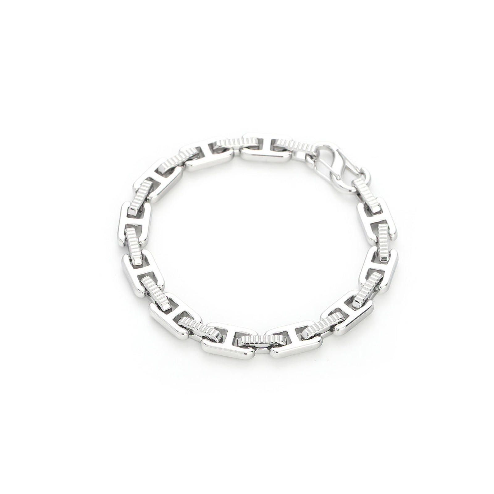 Jewelry Silver Link Chain Bracelet, Chunky Chain Bracelet Size ONE SIZE - 5 Thumbnail