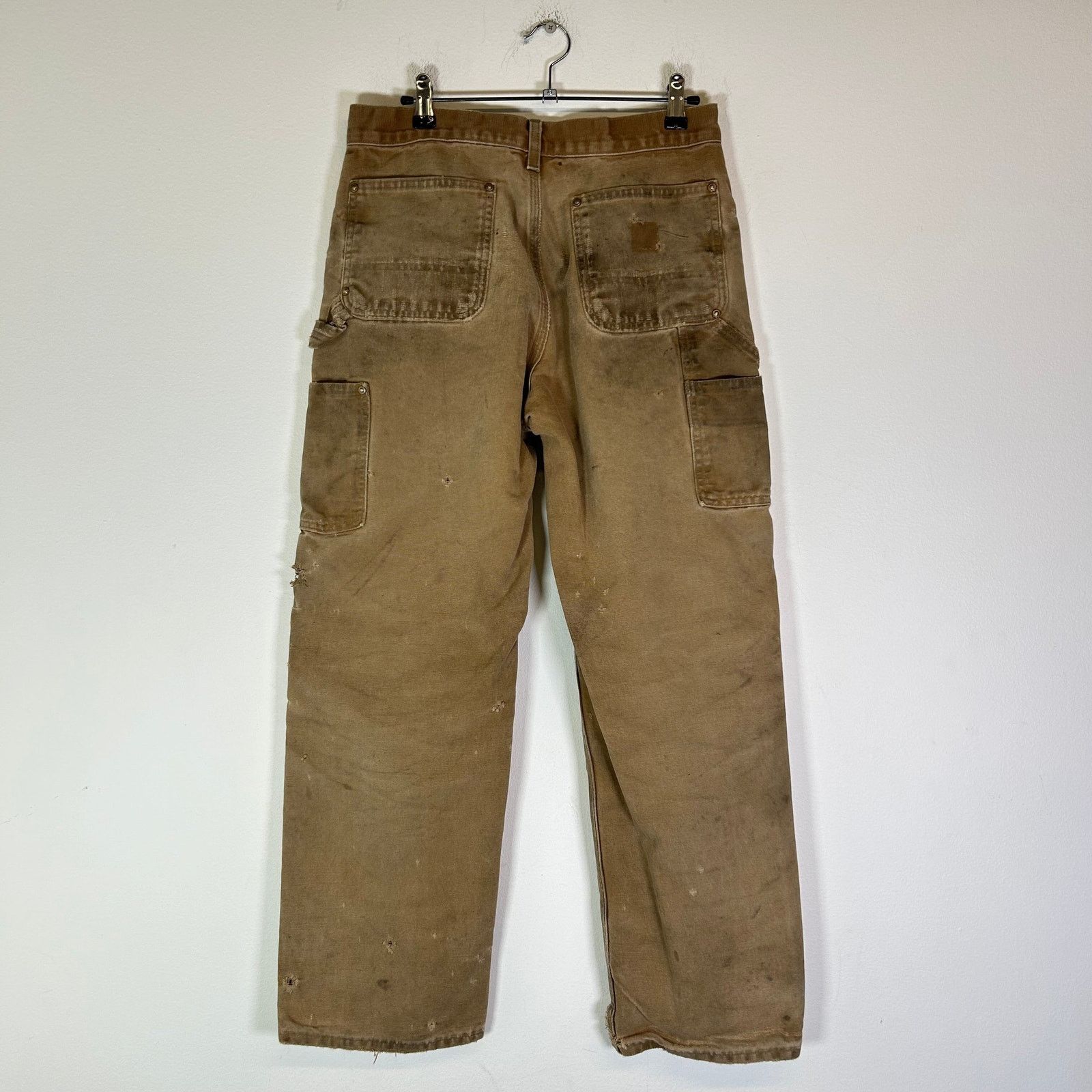 Carhartt Carhartt Tan Thrashed Double Knee Carpenter Pants 002 Size US 29 - 2 Thumbnail