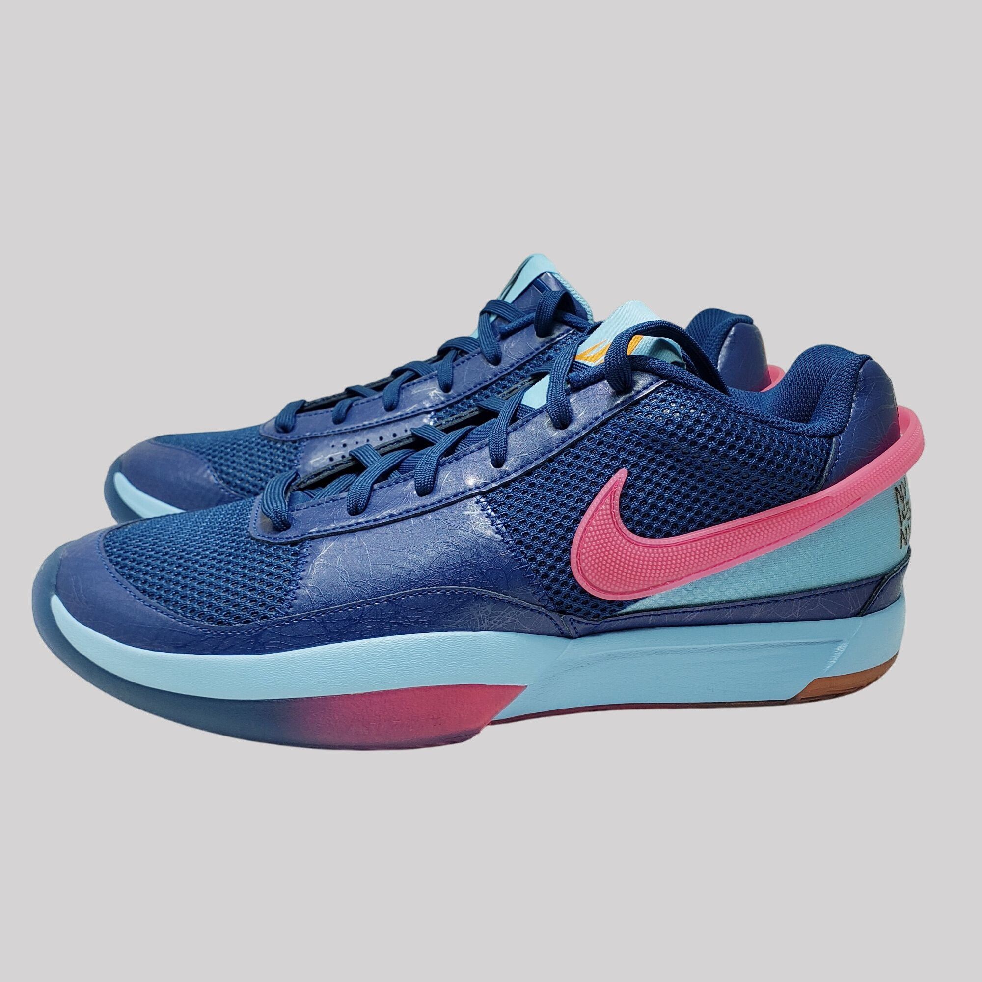 Nike Nike Ja 1 NY vs. NY Blue Hyper Pink Basketball Sneakers FV12 Size US 12 / EU 45 - 1 Thumbnail