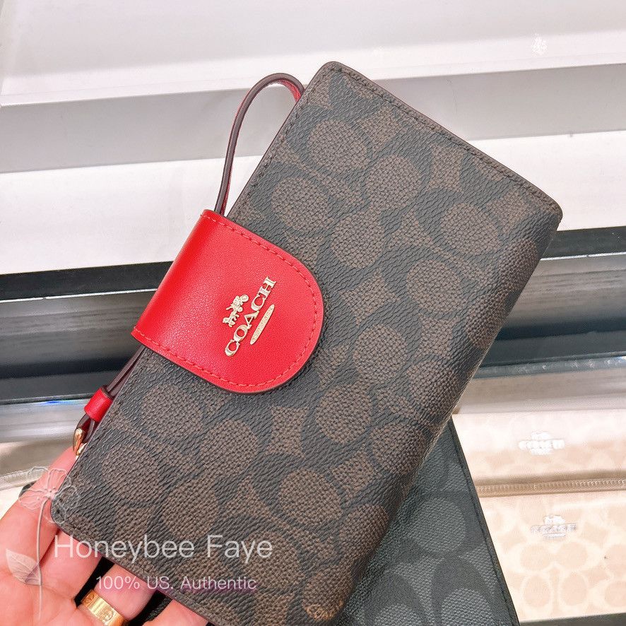 Coach Phone Wallet In Signature Canvas CW780 Size ONE SIZE - 1 Thumbnail