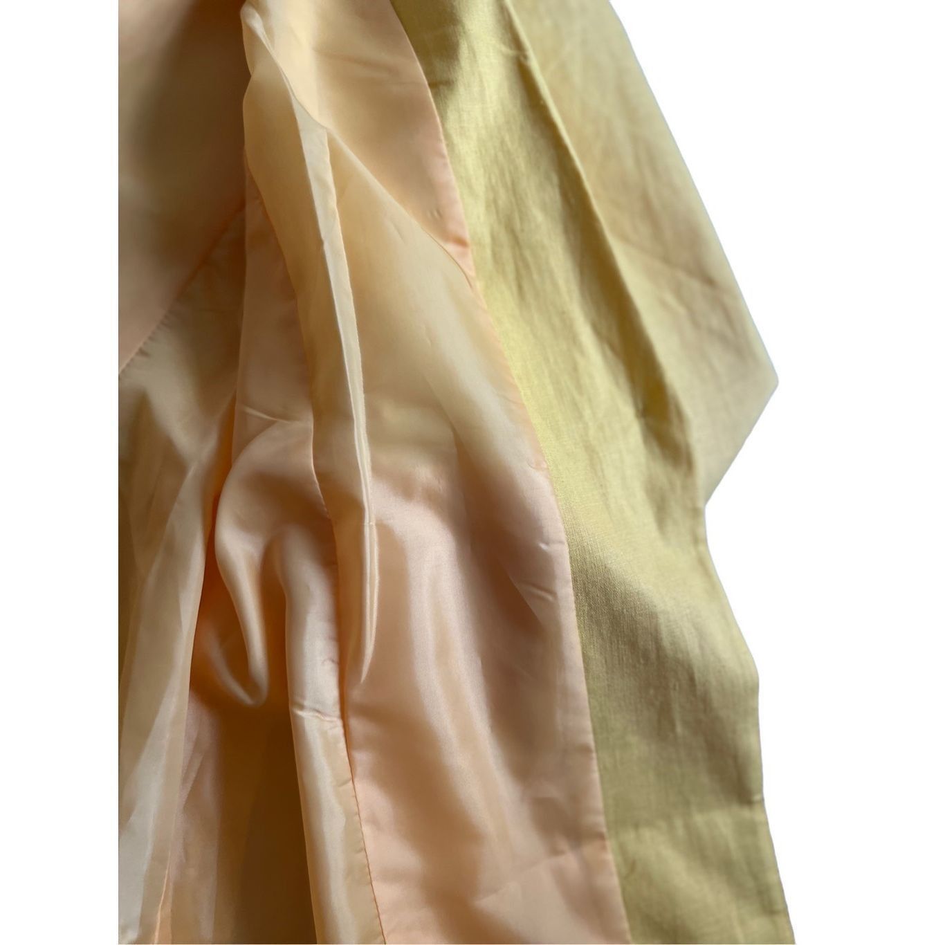 Adolfo Dominguez Adolfo Studio linen Blazer Open Front Fashion Long Sleeve Ye Size L / US 10 / IT 46 - 5 Thumbnail
