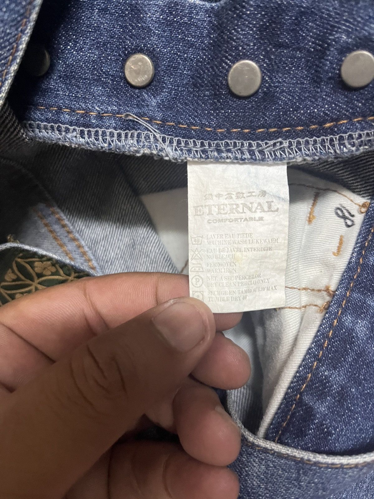 Designer × Eternal × Japanese Brand Eternal jeans non selvedge japanese brand Size US 30 / EU 46 - 12 Thumbnail