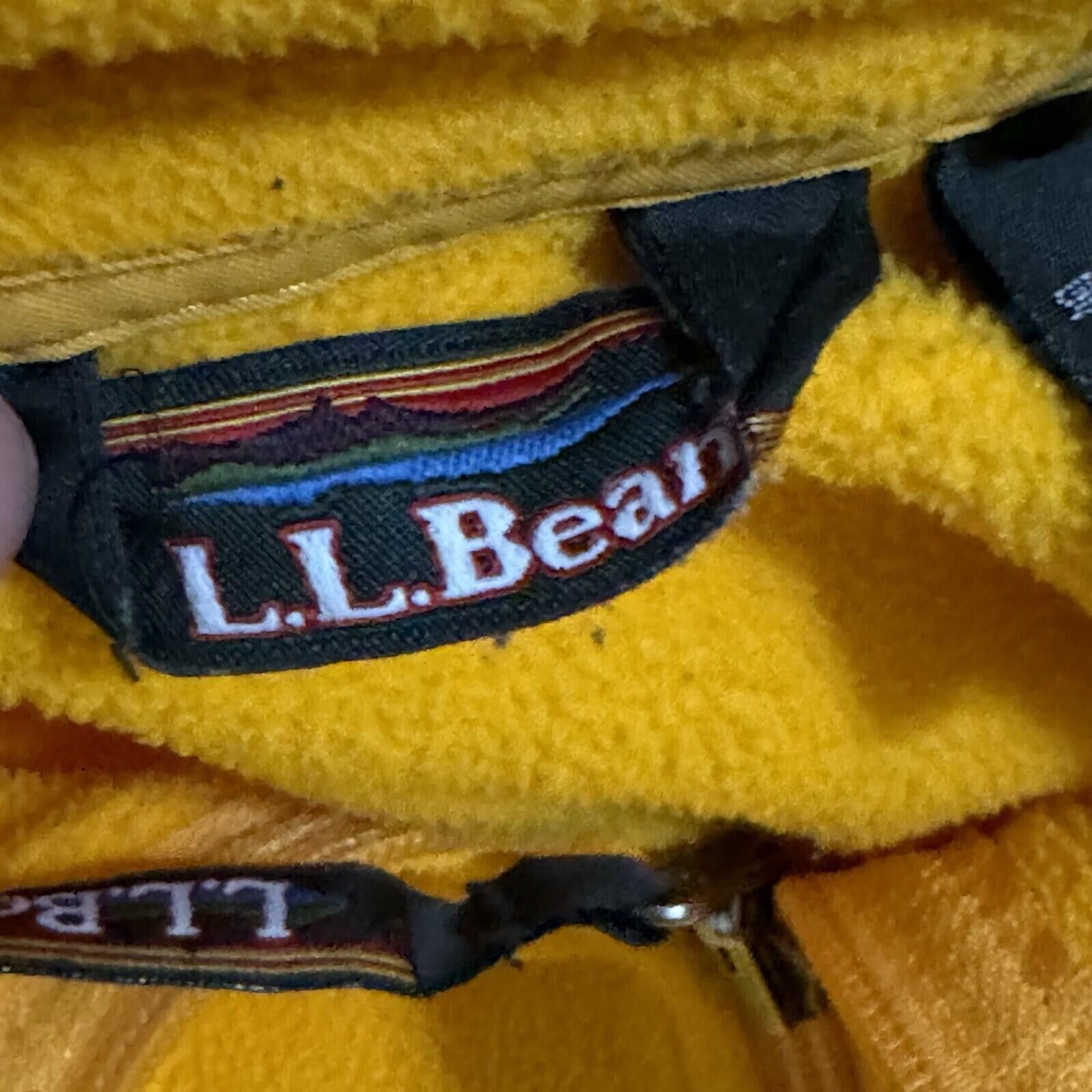 L.L. Bean Vintage 90s Y2K L.L. Bean Fleece Yellow Jacket Gorpcore Size US L / EU 52-54 / 3 - 4 Thumbnail