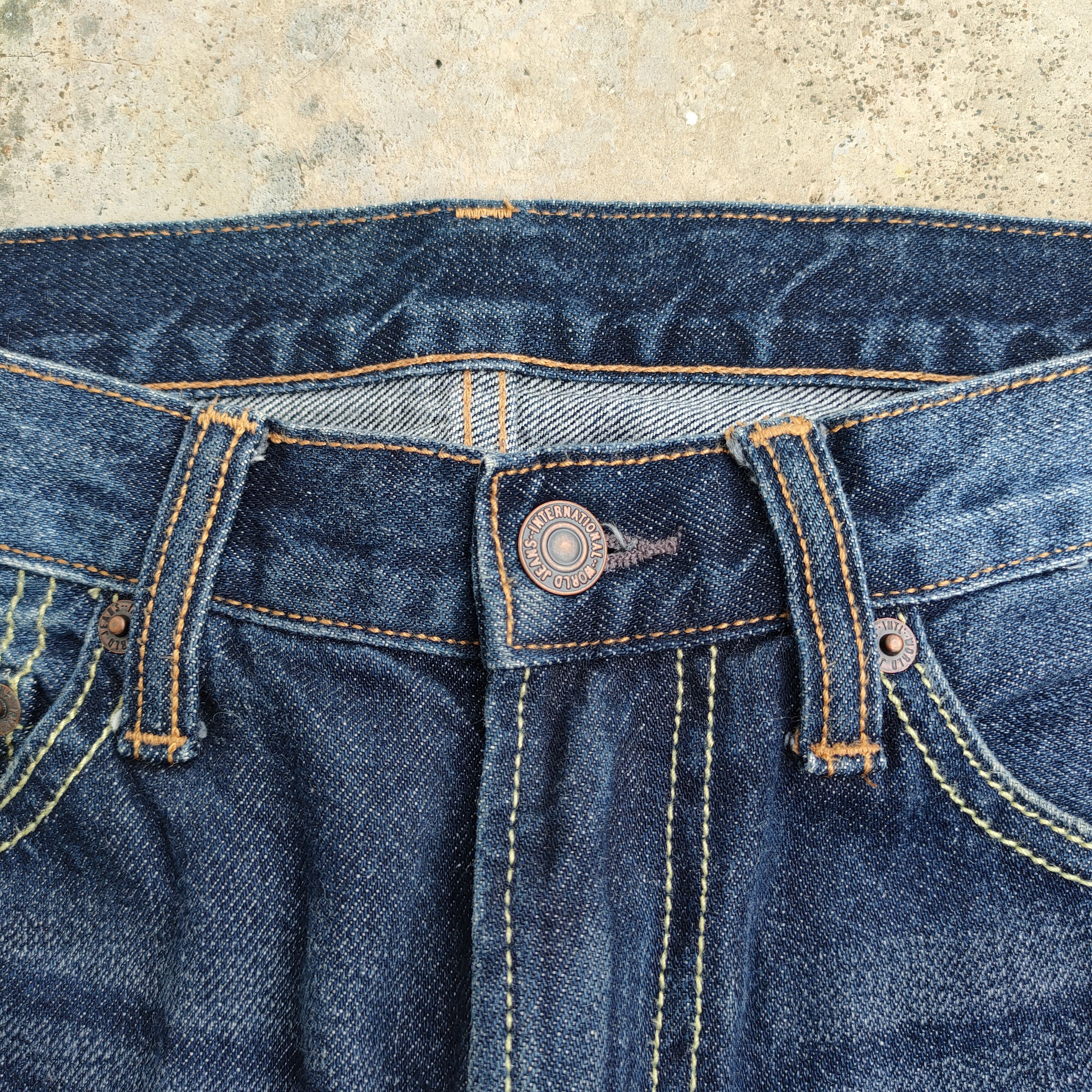 GU VINTAGE GU FADED RIPPED JEANS DENIM PANTS Size US 31 - 4 Thumbnail