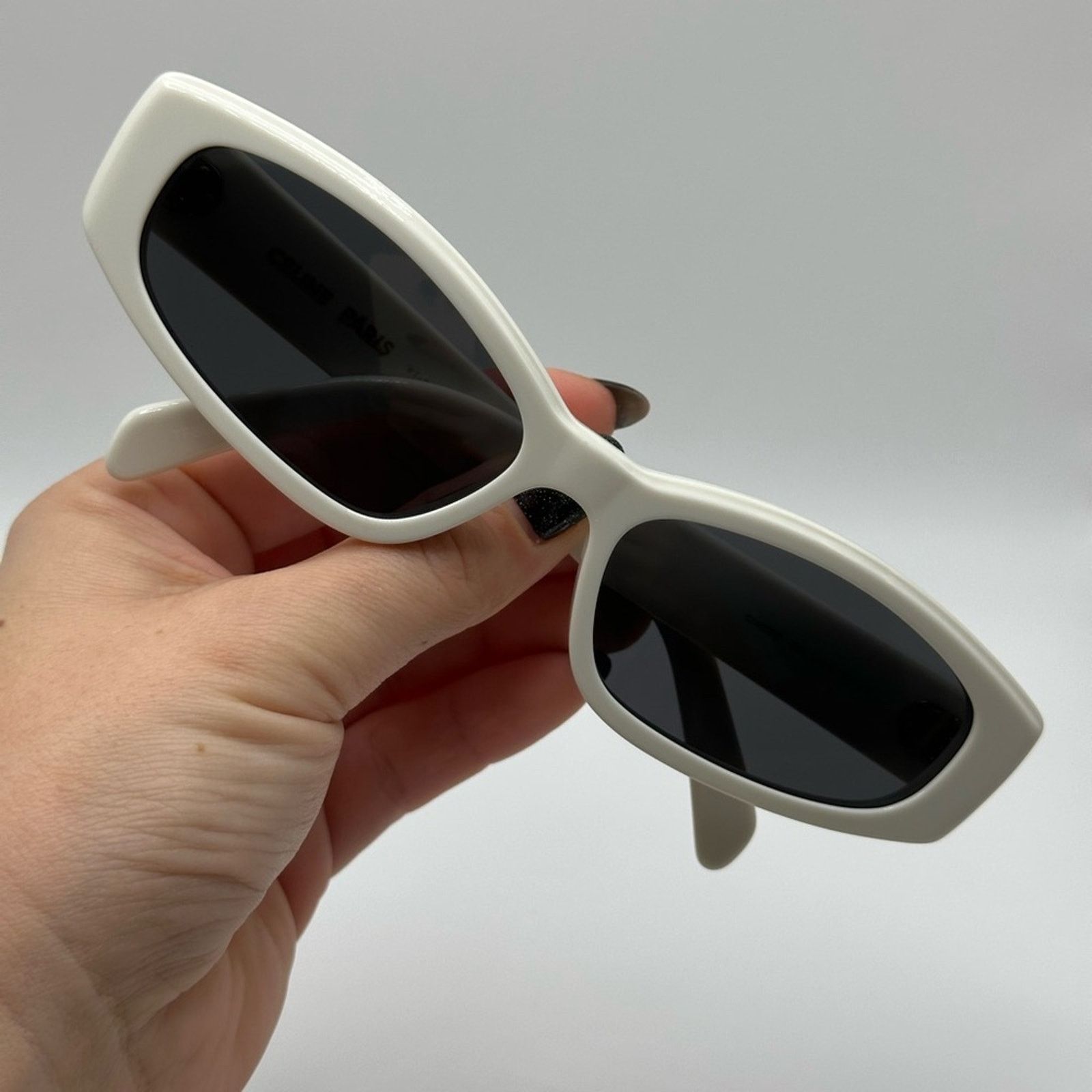 Celine NEW Celine Sunglasses CL40252I 5825A White Grey Women Size ONE SIZE - 9 Thumbnail