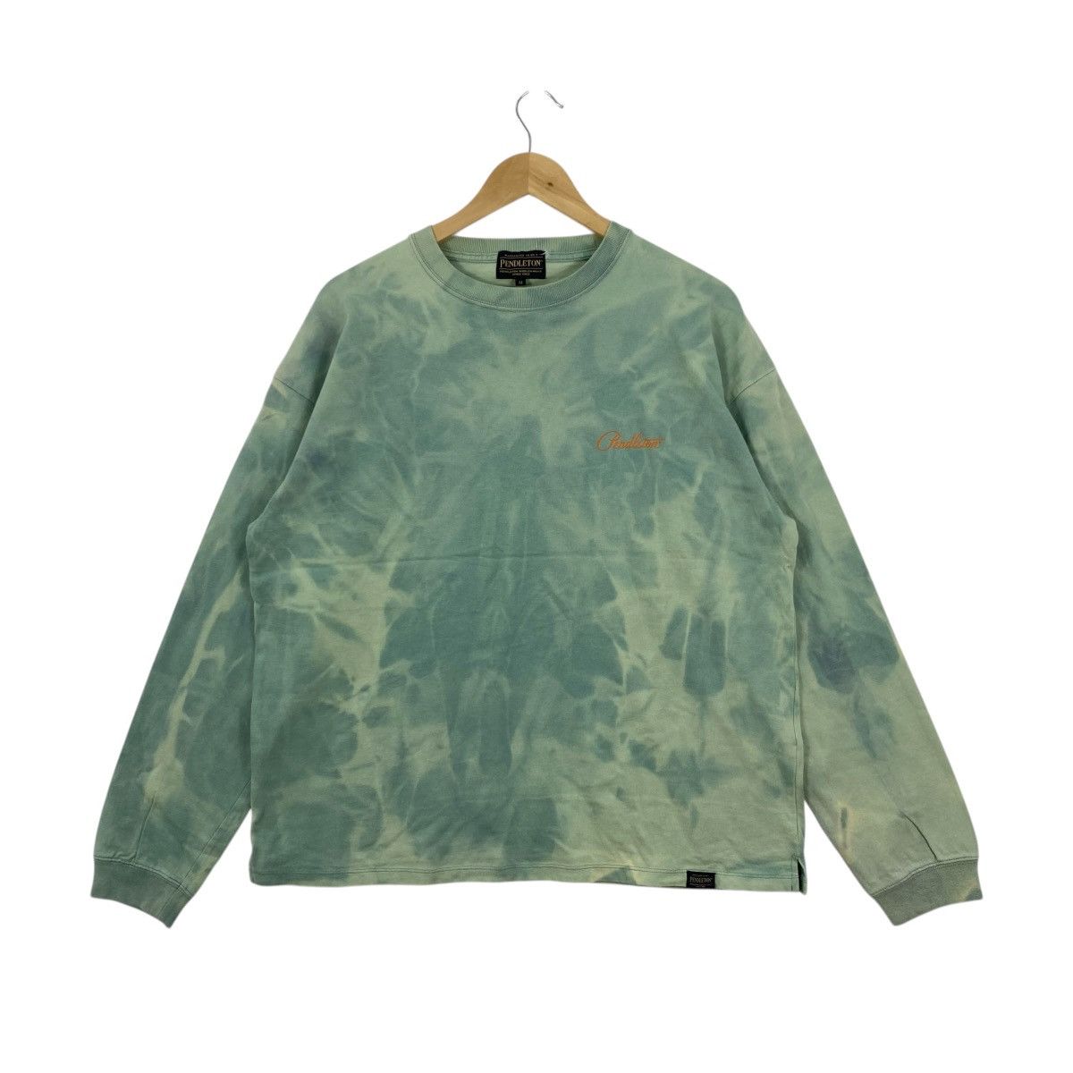 Pendleton Pendleton Japan Harding Back Print Tie Dye L/S Tee Green M Size US M / EU 48-50 / 2 - 1 Thumbnail