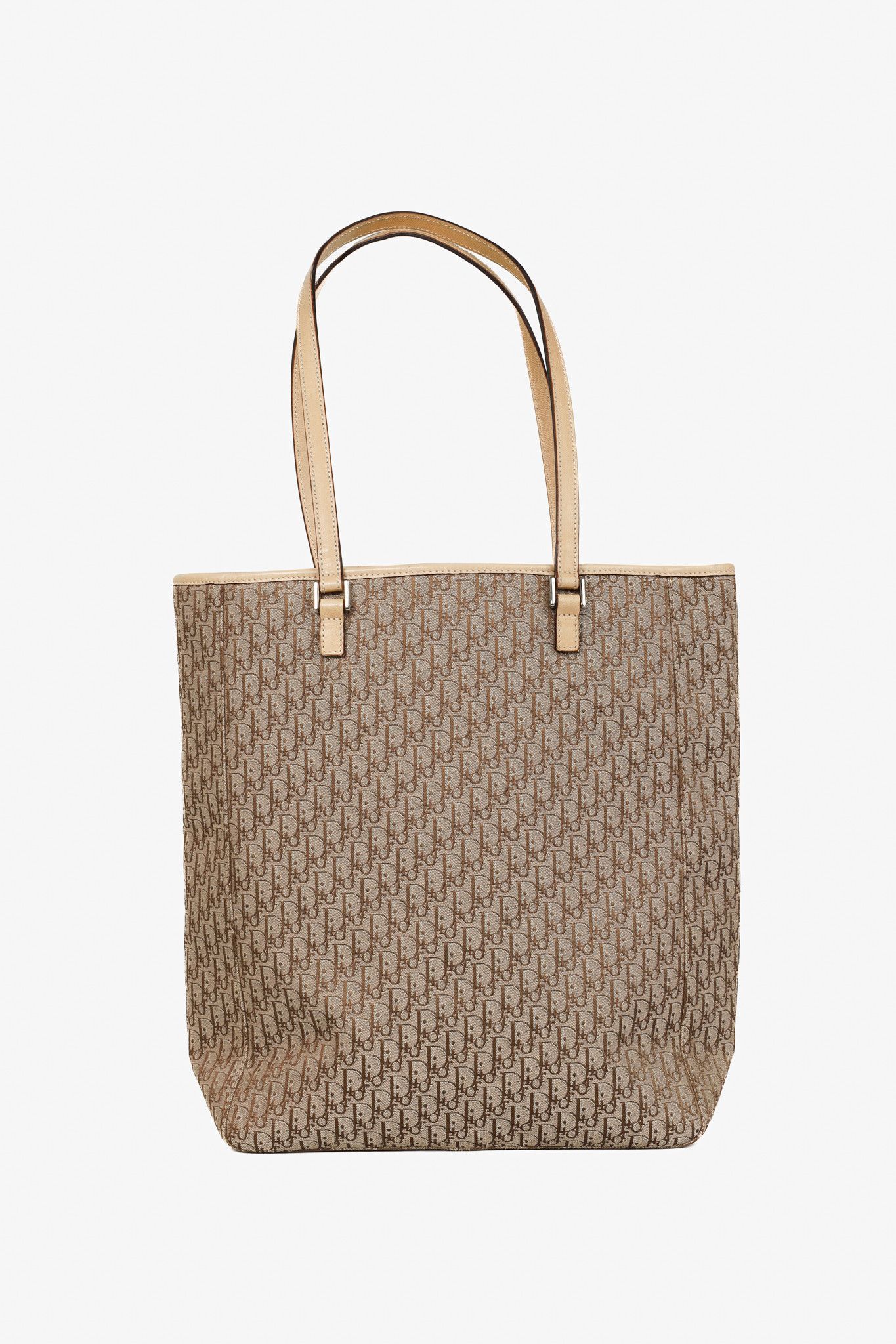 Dior Christian Dior Diorissimo Tote Brown Beige Monogram Bag Size ONE SIZE - 1 Thumbnail