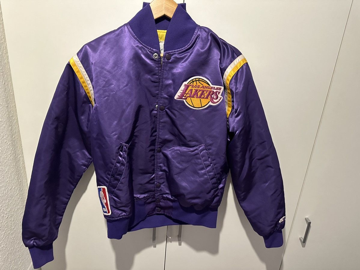 Image of Starter Jacke Los Angeles Lakers Size S Vintage Jacket in Purple, Men's