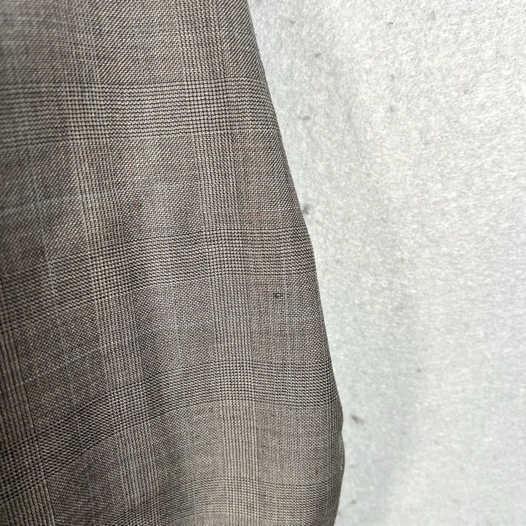 Ralph Lauren VINTAGE Lauren Ralph Lauren Wool & Cashmere Sport Coat Blazer 2 Button Single-Breasted Mens 42R Brown Houndstooth Tweed Canada 90s? Size 42R - 5 Thumbnail