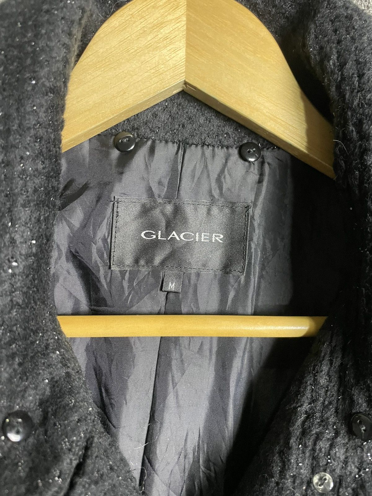 Japanese Brand × Vintage Glacier Tweed Jacket Black (25) Size US S / EU 44-46 / 1 - 6 Thumbnail