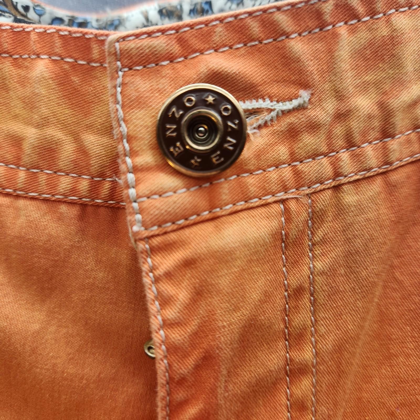Good Enough Enzo Denim Orange Pants Size 36 Size US 36 / EU 52 - 4 Thumbnail