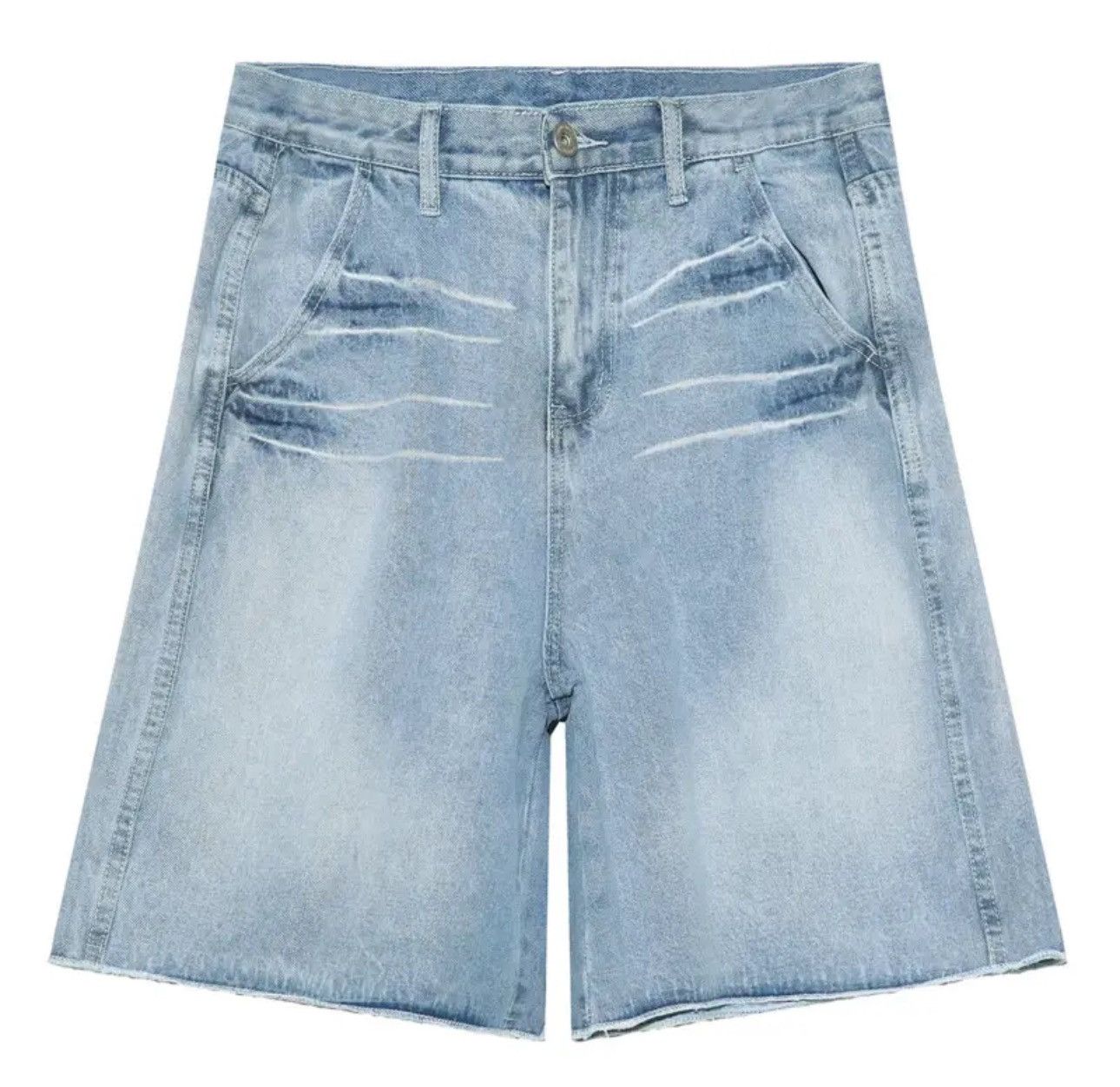 Japanese Brand × Vintage Streetwear Designer Gradient Washed Denim Shorts Y2k Size US 30 / EU 46 - 5 Thumbnail