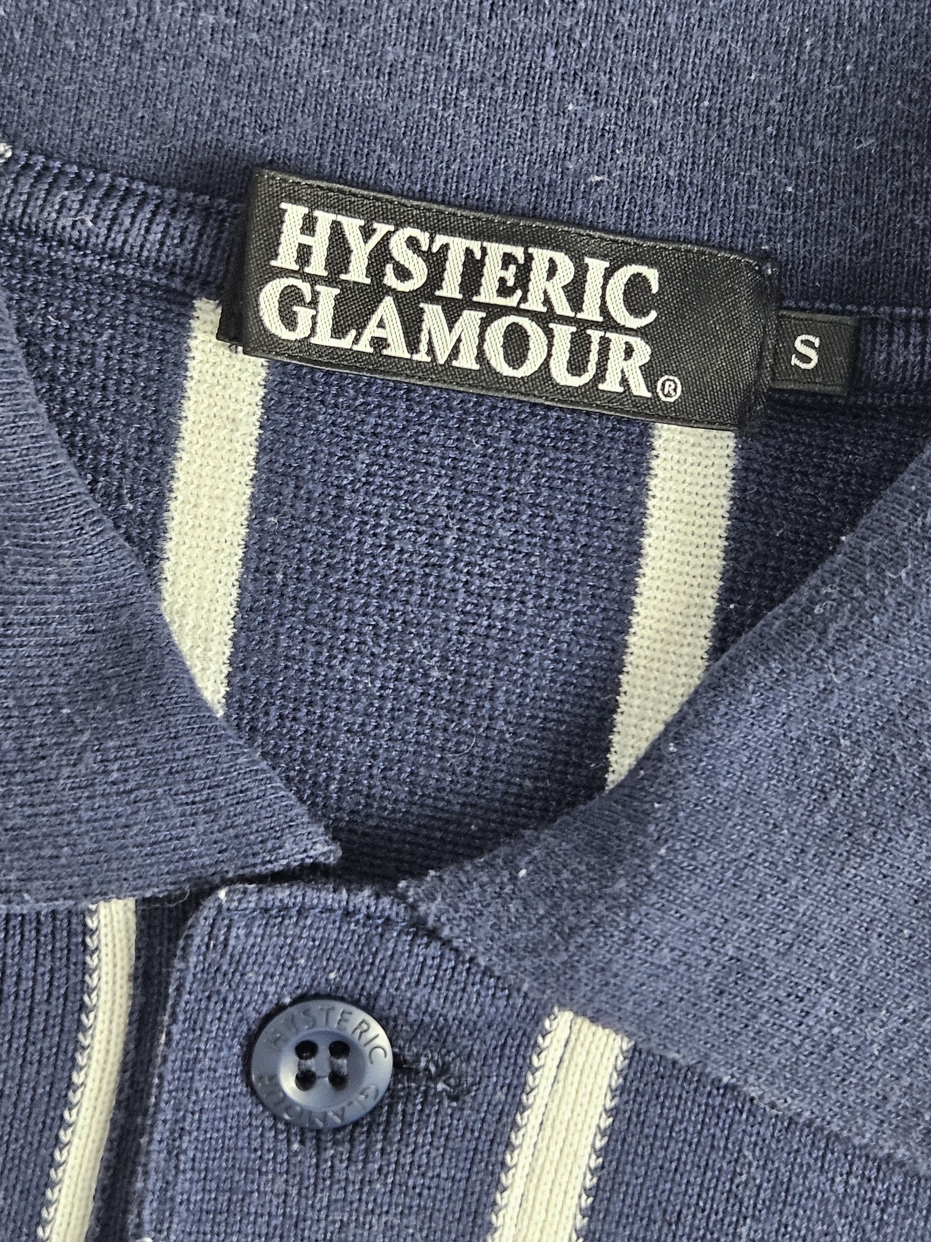 Hysteric Glamour Hysteric Glamour polo stripe shirt Size US S / EU 44-46 / 1 - 4 Thumbnail